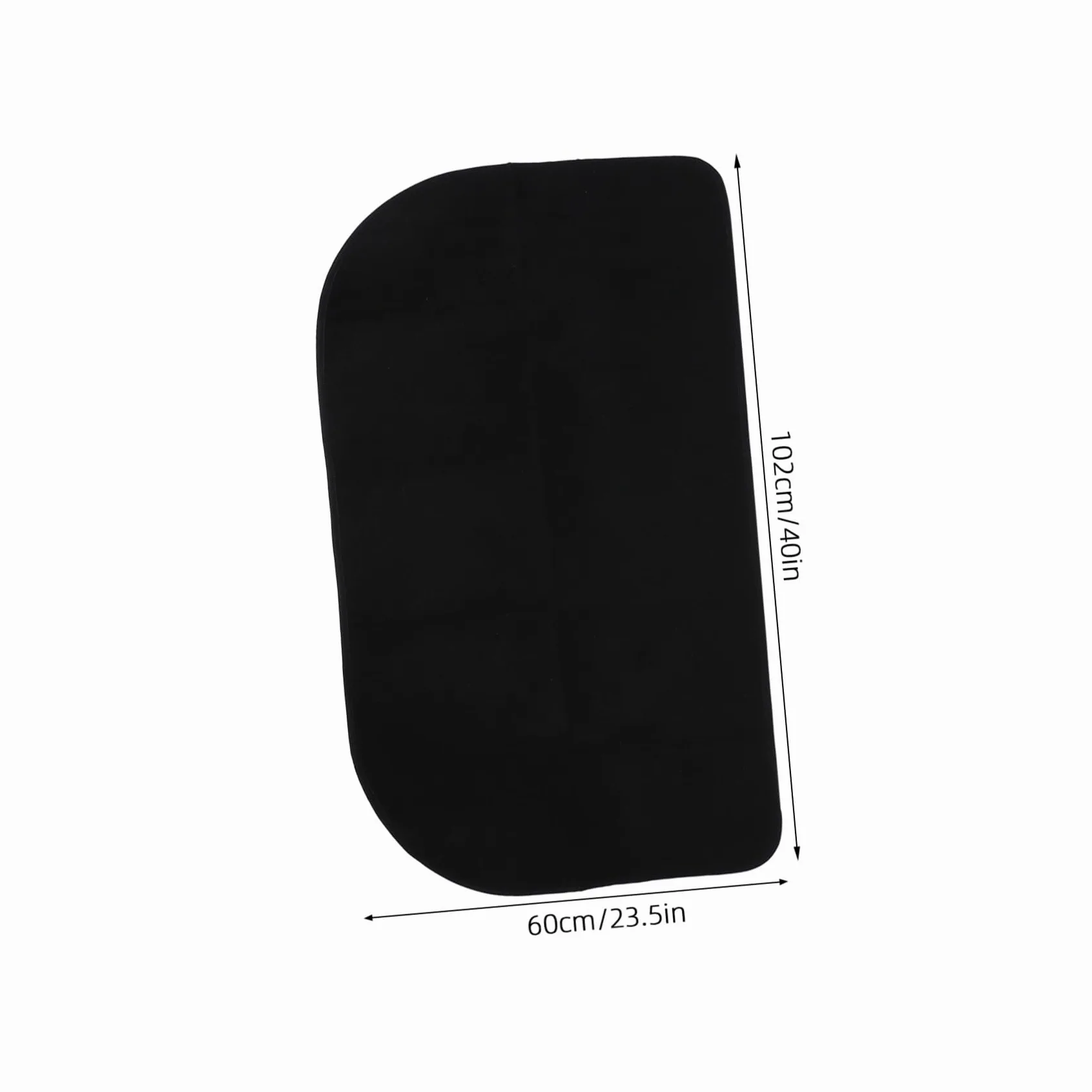 KOMBIUDA Tappeto in Poliestere Mezza Forma Ignifugo Resistente All'usura e Facile da Pulire, Protezione Pavimento L'inverno per Stufa a Legna in Casa