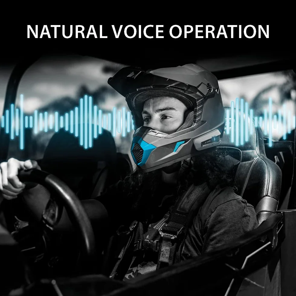 Cardo PACKTALK EDGE Veicoli fuoristrada, motoslitta, lato x lato, comunicazione ATV per ogni terreno (Duo)