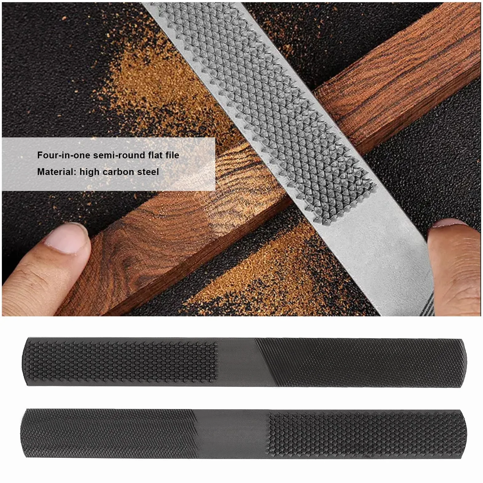 200mm Multifunzione 4 In 1 Lime In Acciaio Ad Alto Tenore Di Carbonio Per Lavorazione Del Legno