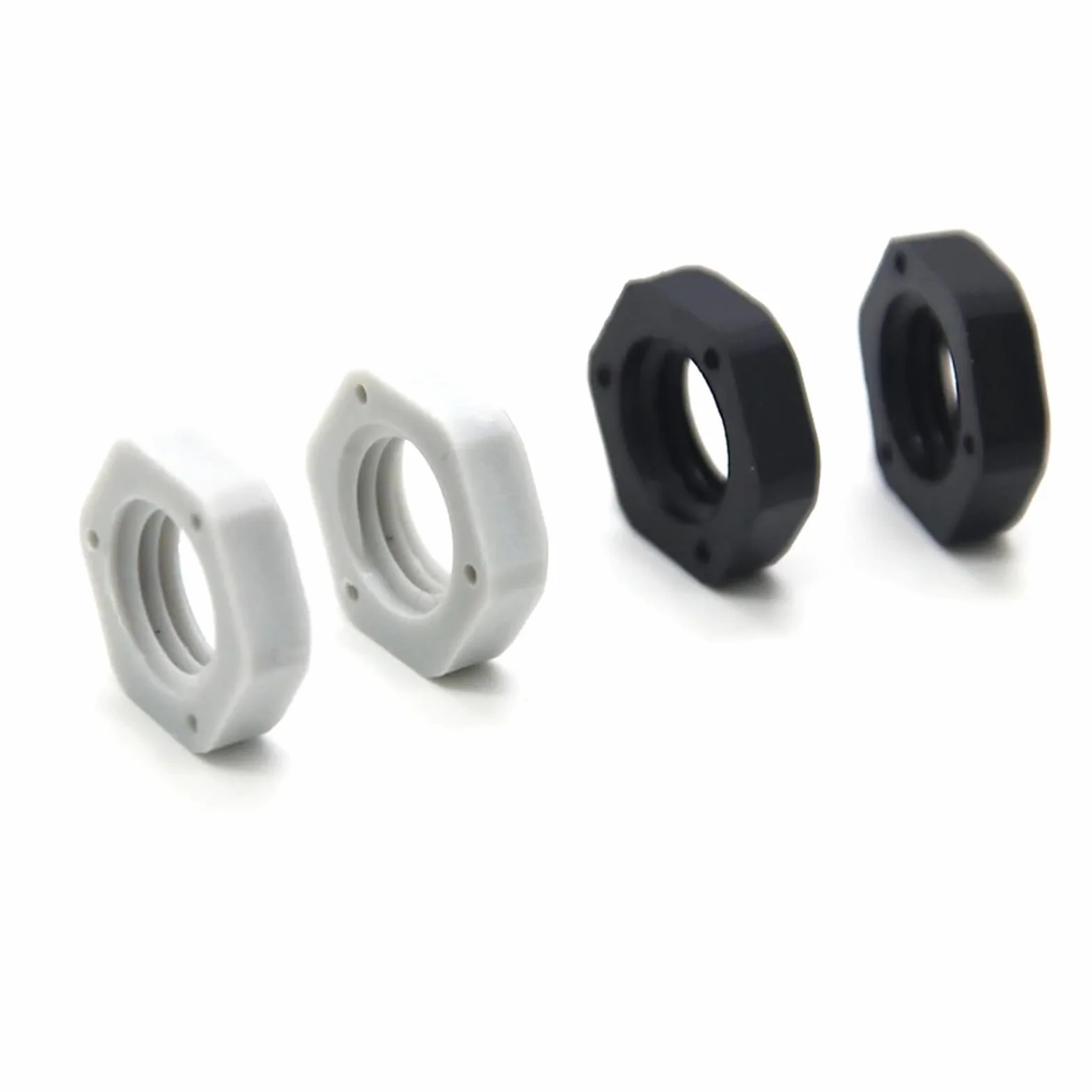 Dado In Plastica Esagonale Nero Nylon M30X1.5 M5-M72 Passo 1.5mm/2mm