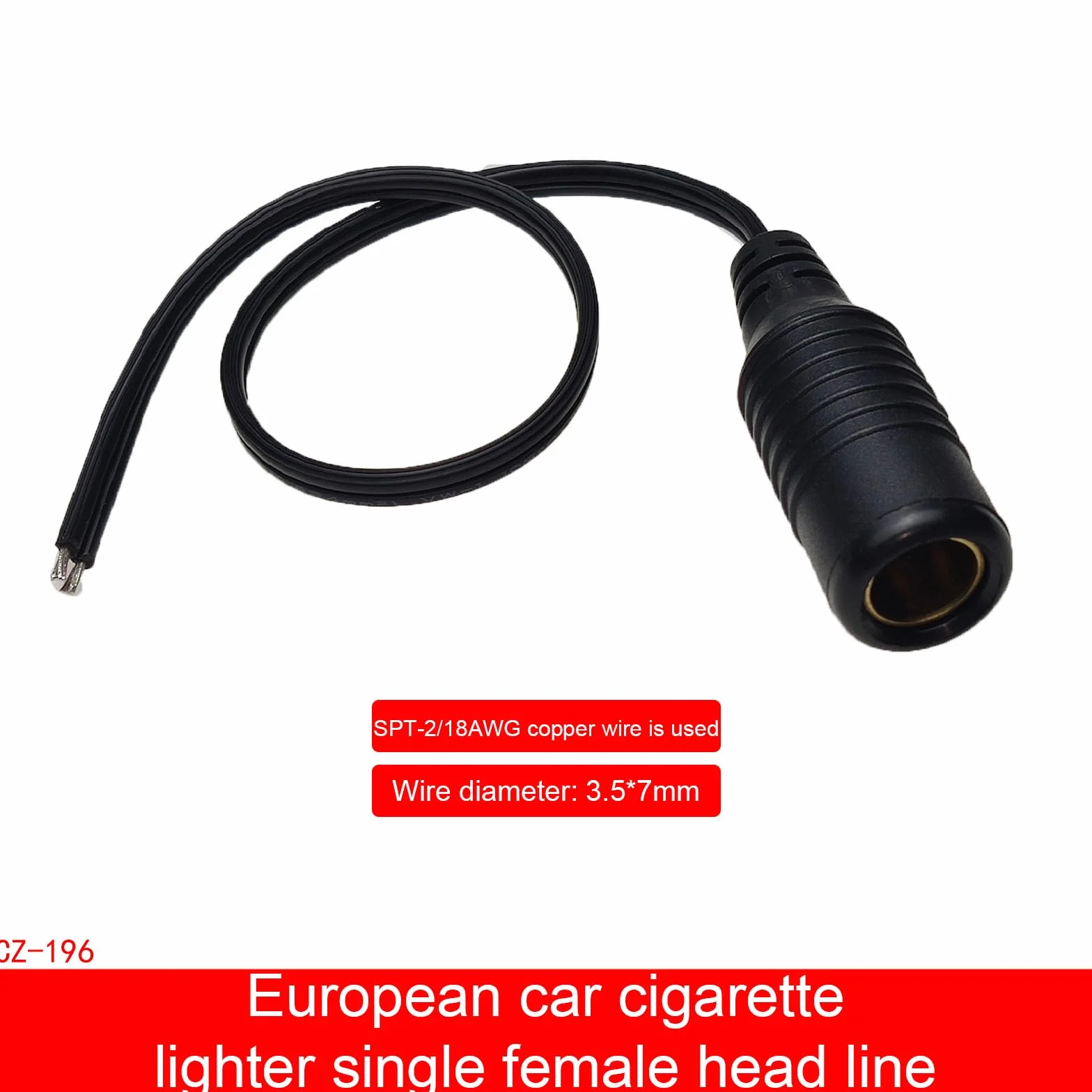 Connettori femmina DIN Filo 18AWG Cavo Adattatore Per Moto Presa di Alimentazione Adattatore Presa di Alimentazione Cavo di Saldatura Flessibile