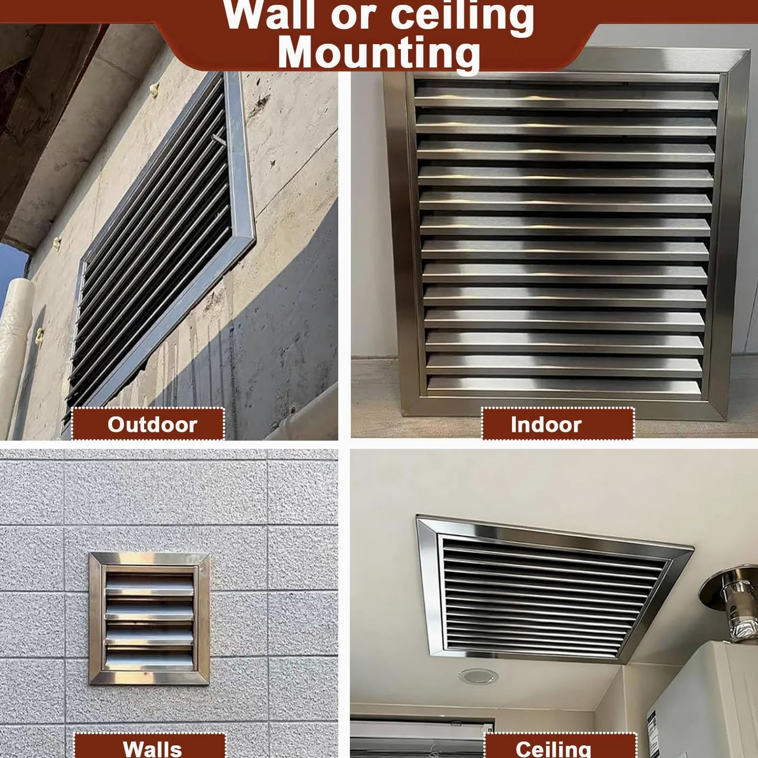 Griglia di Copertura del Pannello di Ventilazione, Coperchio della Griglia con Persiane Personalizzato per Parete O Soffitto, Pannelli di Accesso(16x12 (41x30cm))