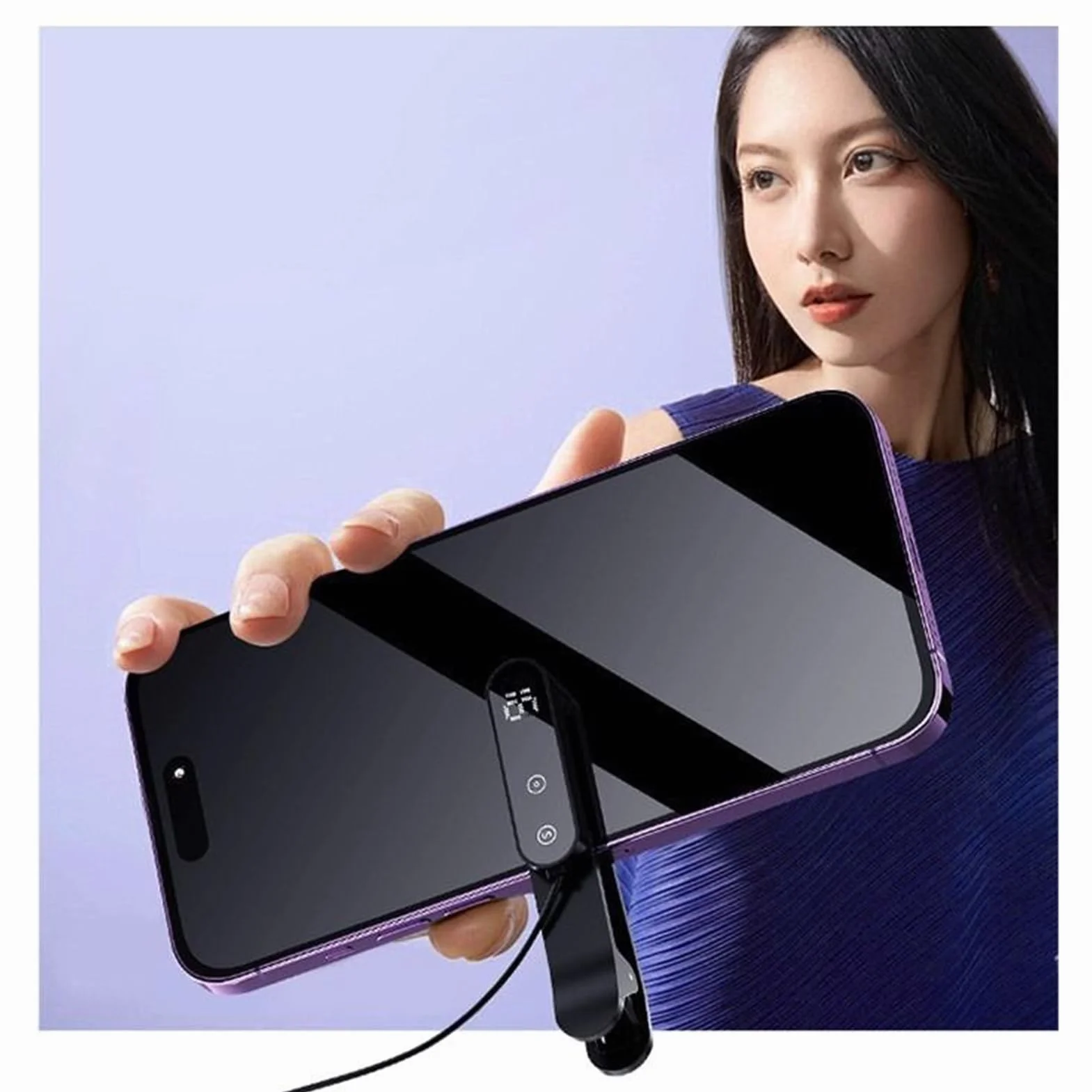 Generico Clicker Automatico | Toccatore per Smartphone Silenzioso con velocità Regolabile | Dispositivo Auto Touch Clicker Istantaneo - per Giochi Piace Ricompense Social Media