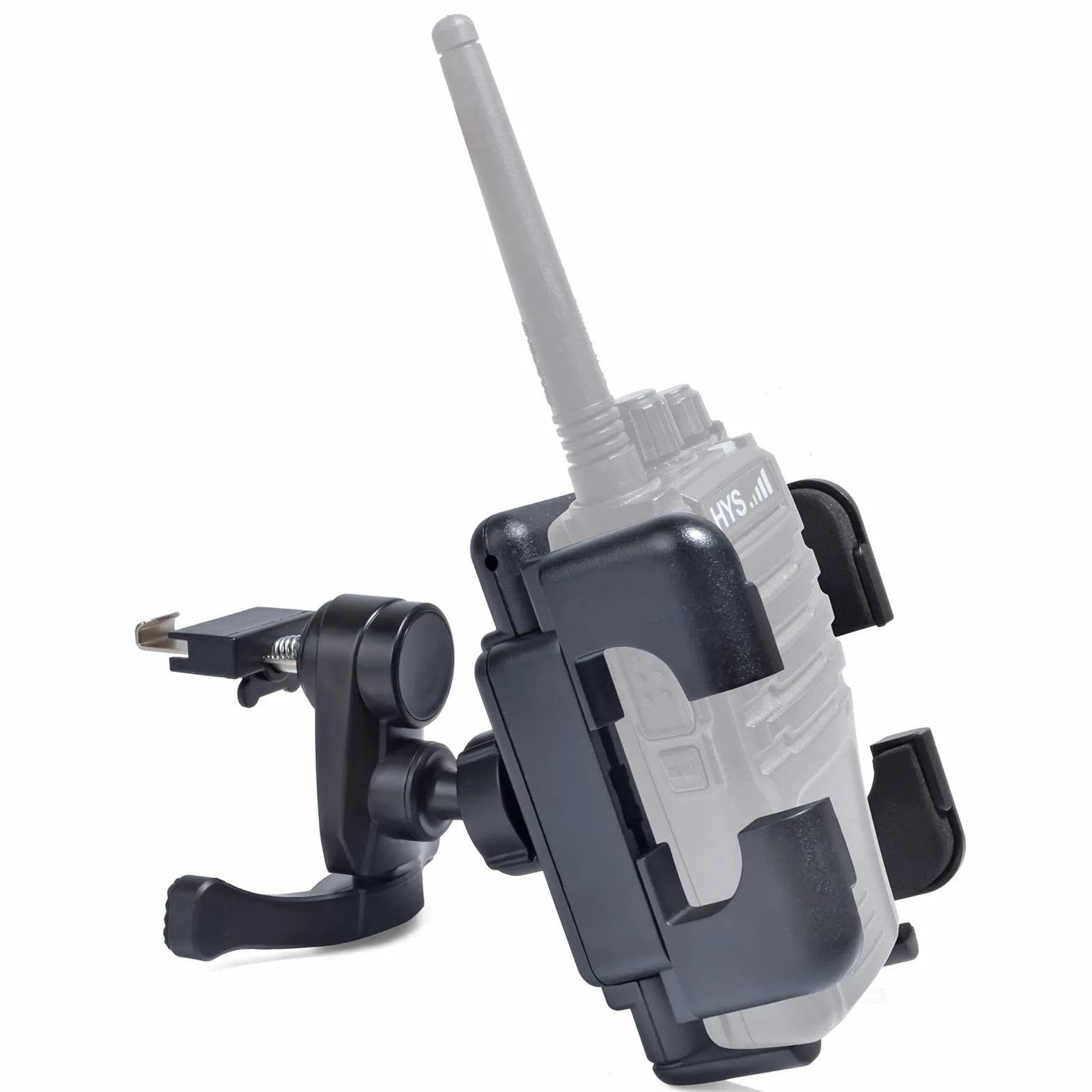 Yaesu Supporto radio per veicolo Rotate Walkie Talkie Mount Bracket compatibile con Motorola Baofeng Kenwood Icom Midland Retevis Portatile per Auto SUV