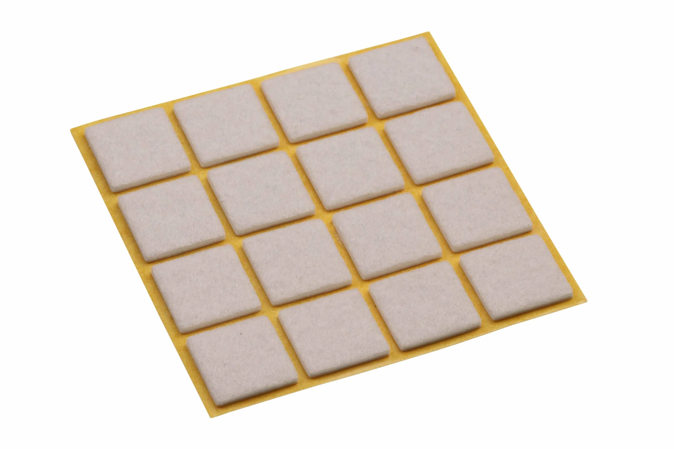 Metafranc TopSoft feltrini autoadesivi 20x20mm 16 pezzi beige