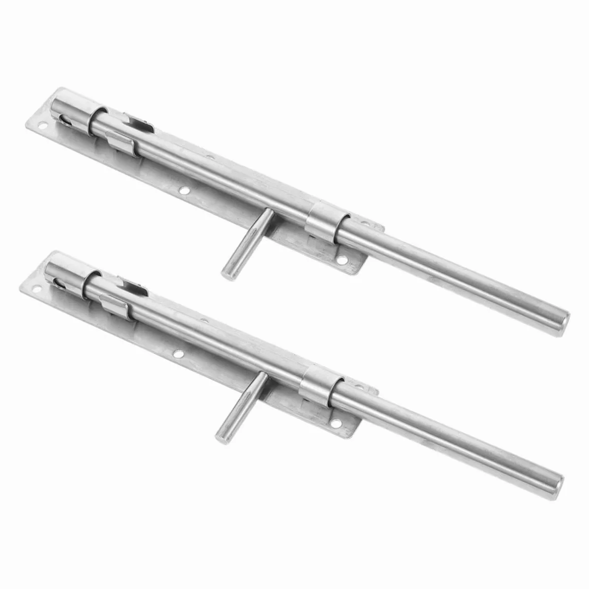 Toddmomy 2 pezzi Catenaccio Scorrevole in Acciaio Inox Rinforzato per Porte Interne e Armadi Serratura di Sicurezza Pesante per Bagno Camera e Cancelli Facile da Installare e Scorrimento