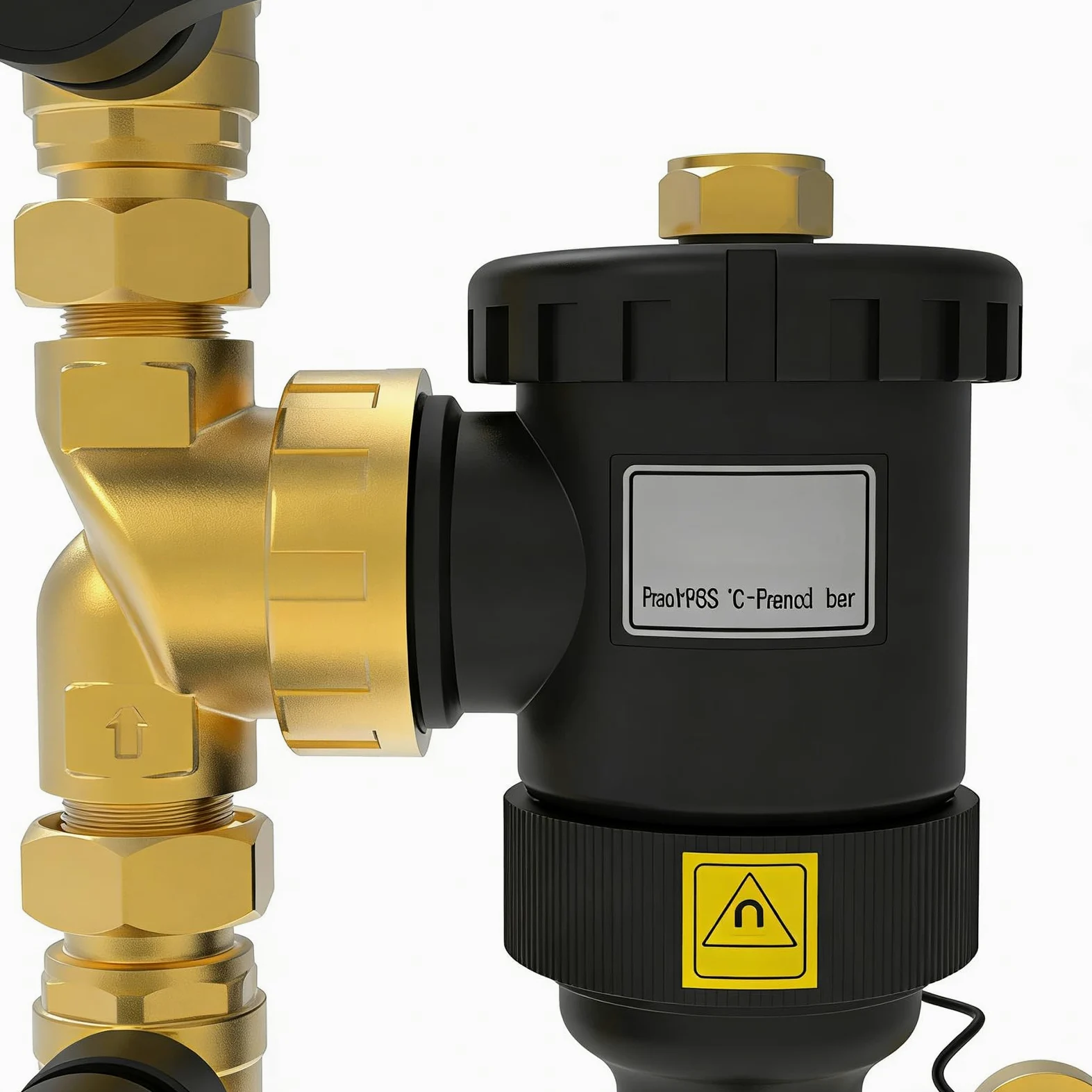 Filtro Magnetico per Acqua Caldaia Unità Filtrazione A Parete Con | Separatore Di Fango E Ruggine per la Purificazione del Riscaldamento Centralizzato