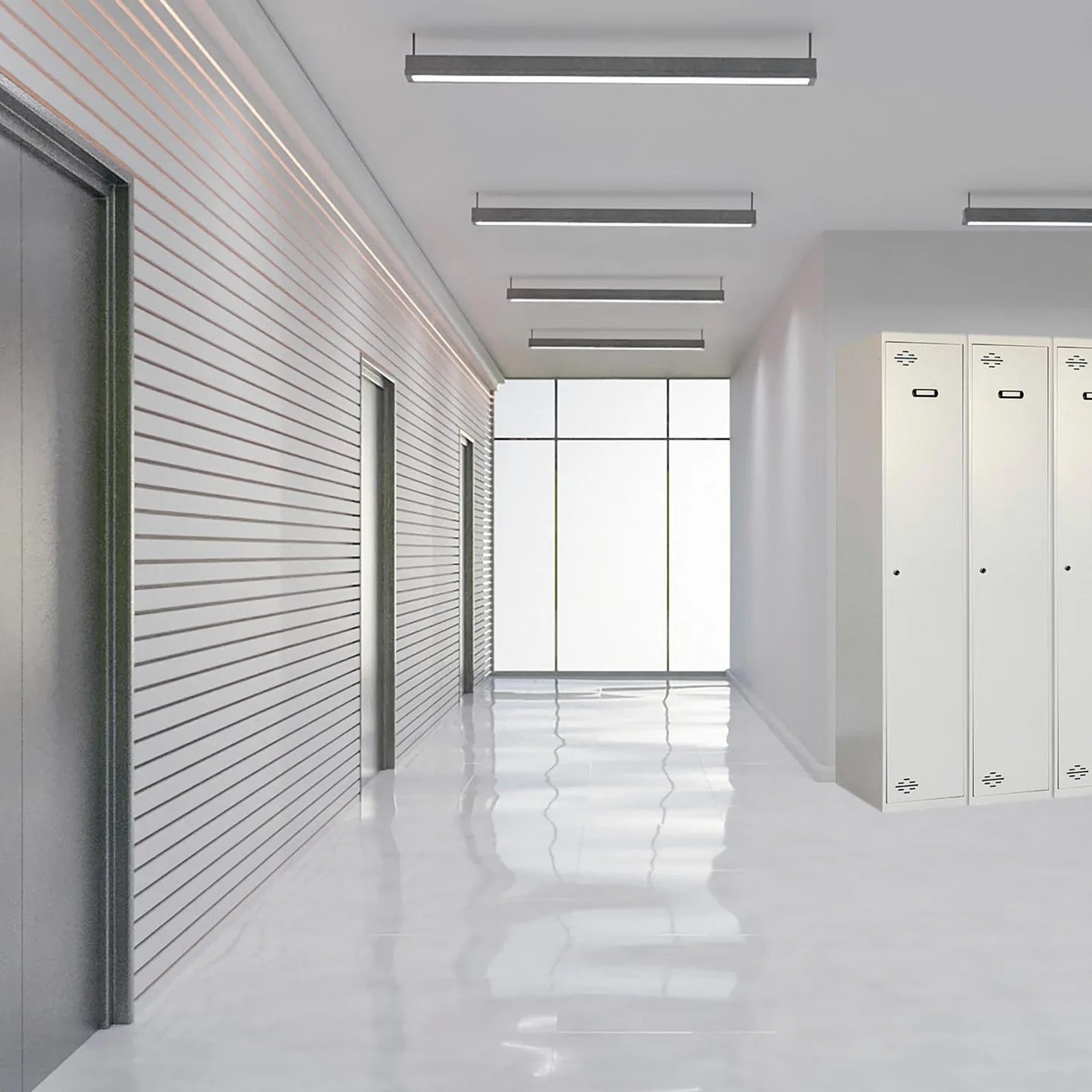 Simon Rack Armadietto spogliatoio 2 porte 1800x300x500 mm - Simonlocker | Include 2 chiavi, Vernice anticorrosione, Grigio