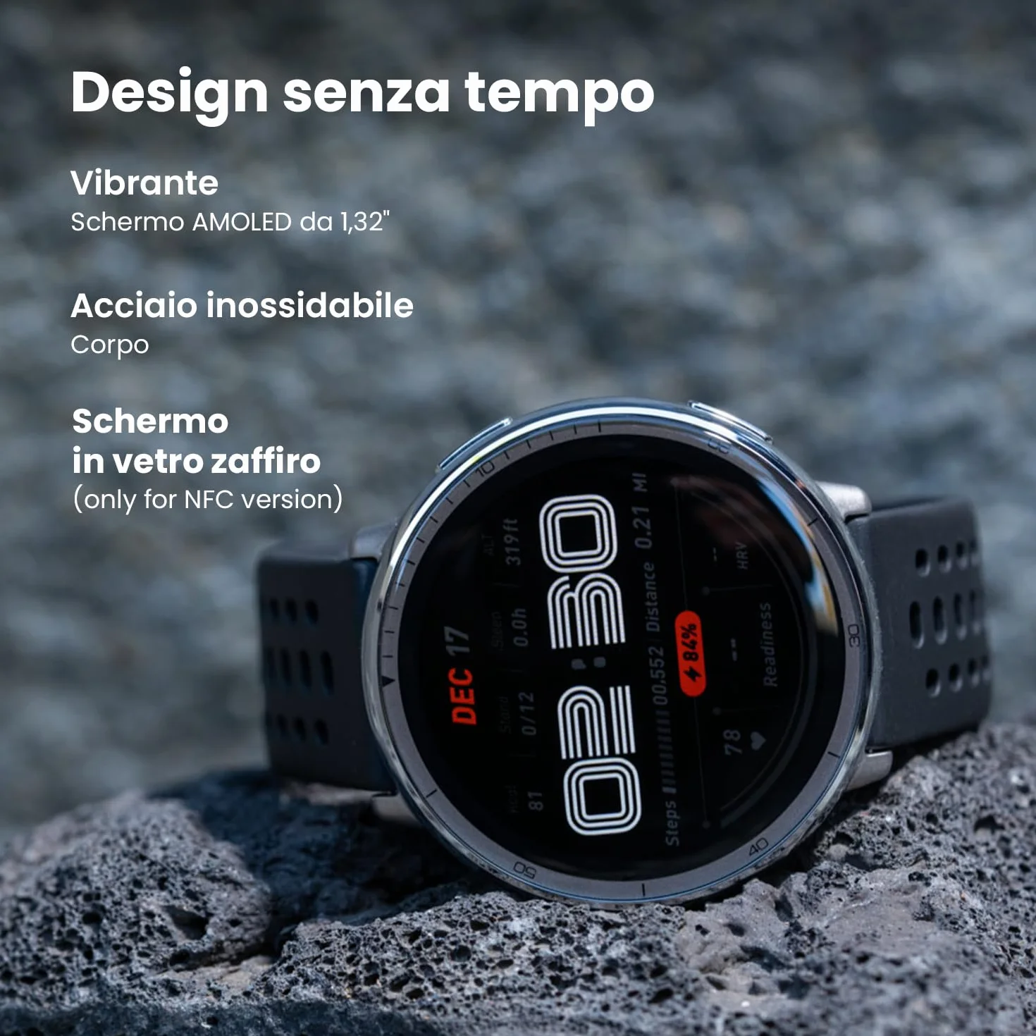 Amazfit Active 2 Smart Watch 44mm, AI, Controllo Vocale, GPS e Mappe incluse, Batteria da 10 Giorni, 160+ Modalità Sportive, Resistente allAcqua 5 ATM per Android e iPhone, Nero