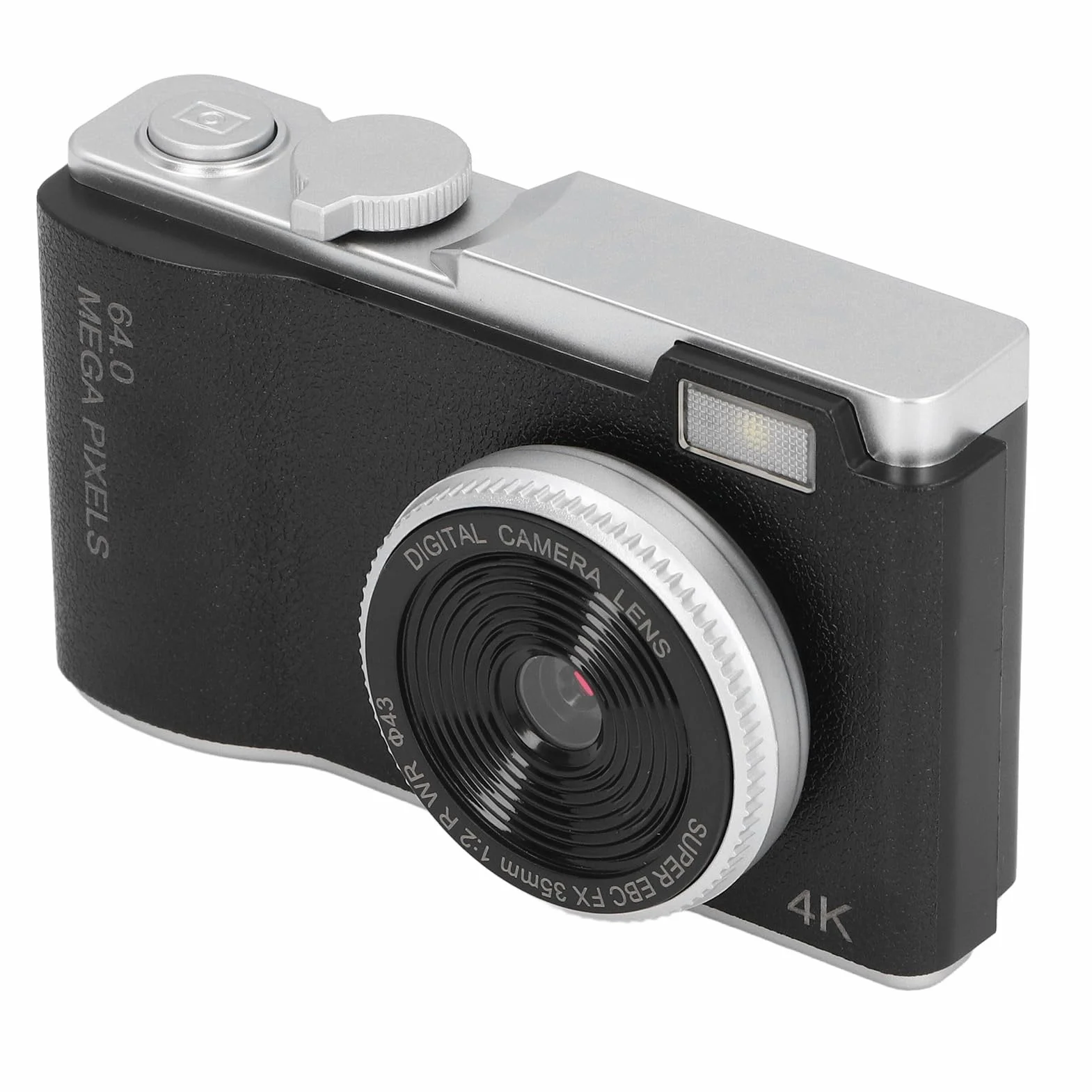 48mp, 1080p, 16x Zoom Fotocamera Digitale Autofocus, Display HD con Luce di Riempimento e Design retrò, Timer Selfie per Viaggi, Time-lapse con Timestamp, Filtri per Cattura del
