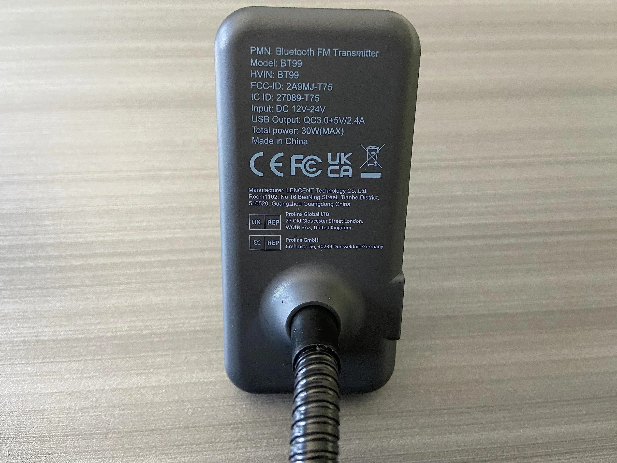 LENCENT Trasmettitore FM Bluetooth 5.0 Auto, QC3.0 18W Ricarica Veloce, Adattatore Radio Auto AUX con Schermo a Colori, Hi-Fi & Bassi Profondi, Chiamatta Vivavoce, Assistente Siri e Google, Scheda TF