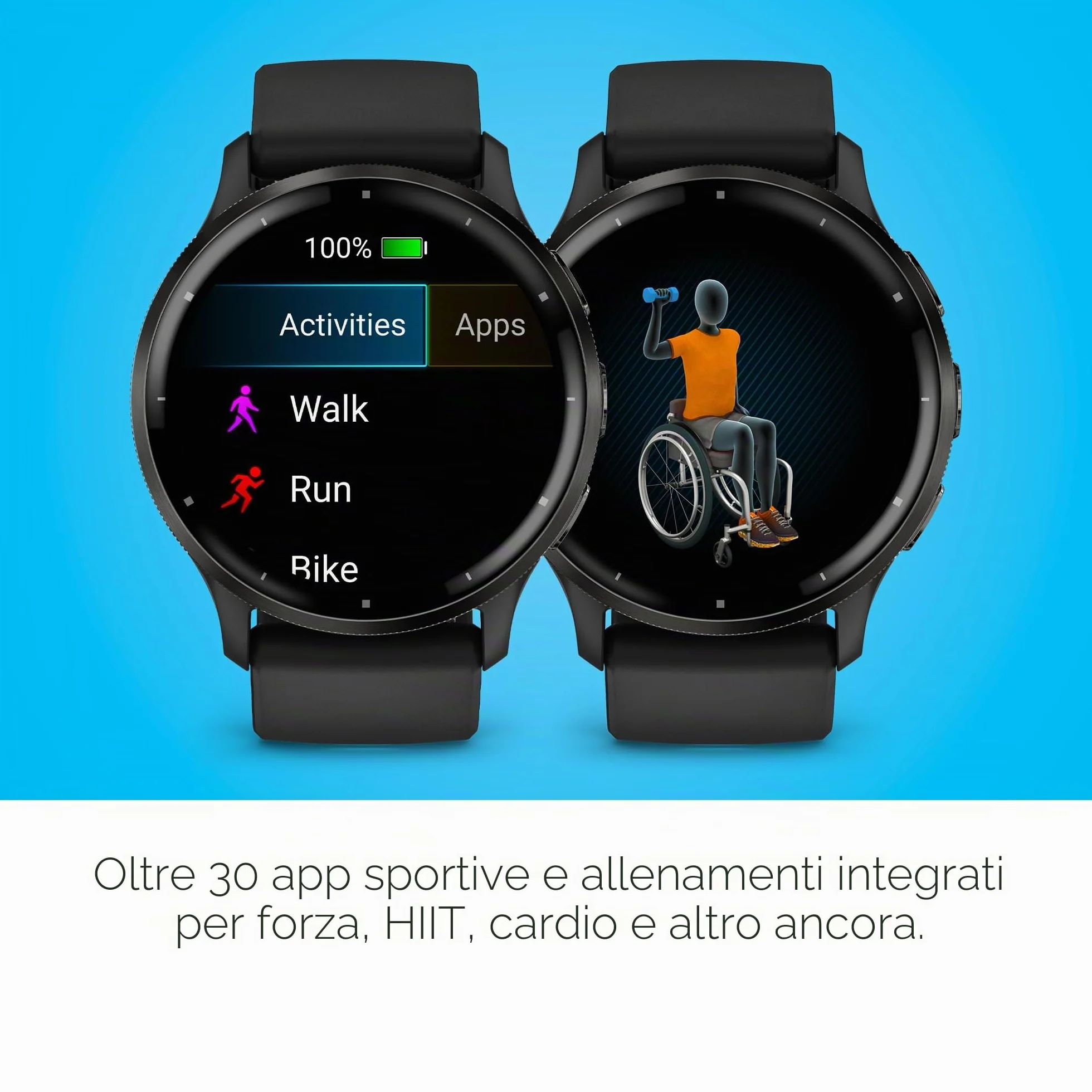 Garmin Venu 3, Smartwatch AMOLED 1,4", Cassa 45mm, Microfono e Speaker, Musica, GarminPay, +30 App sport, GPS, Cardio, SpO2, Autonomia 14 giorni, Black & Slate