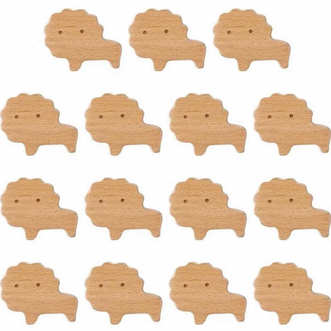 Set di 15 pomelli in legno naturale per armadietti, cassetti, armadi, bagno, guardaroba, mobili e decorazioni per la casa