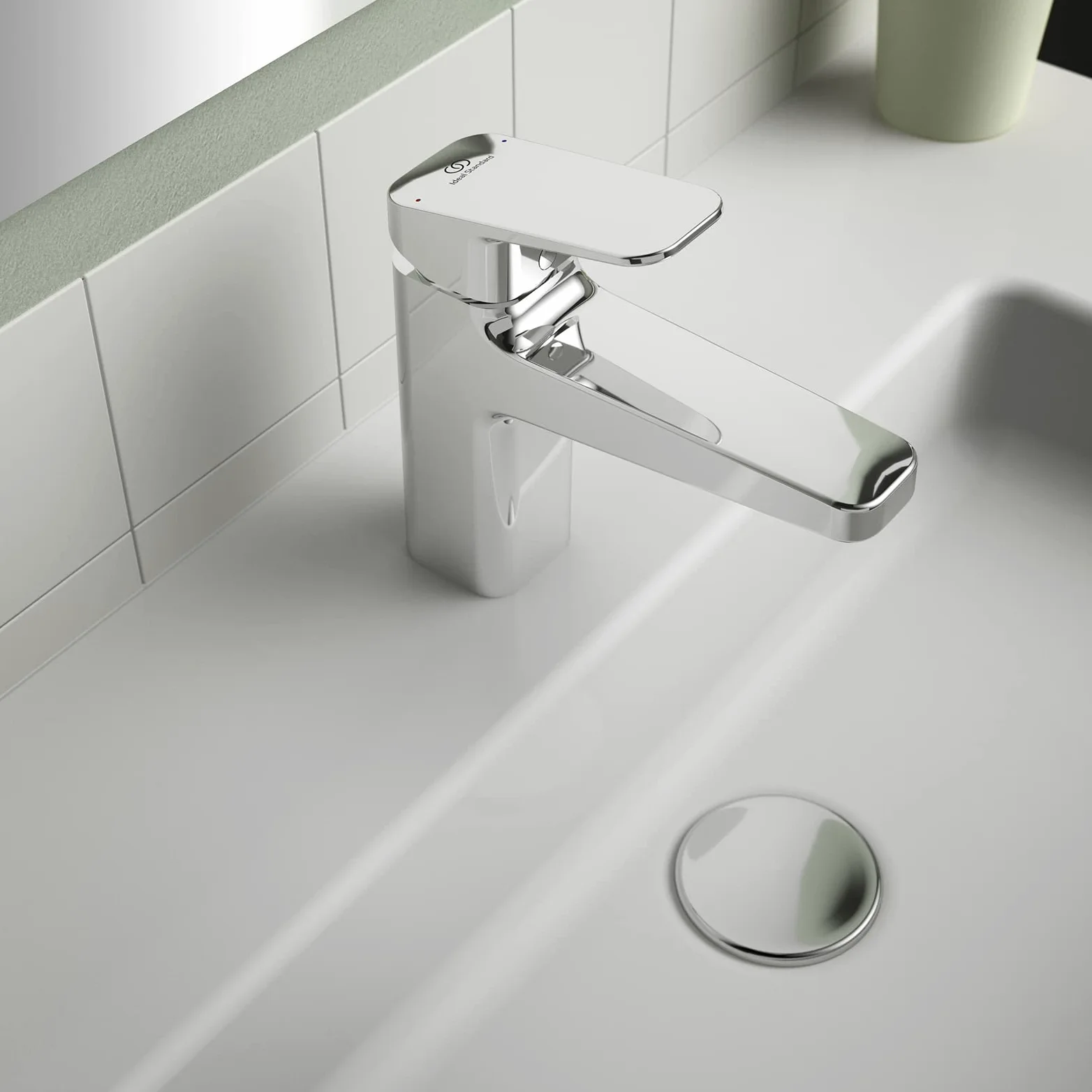 Ideal Standard - Ceraplan, Miscelatore monocomando grande per lavabo, Cromato
