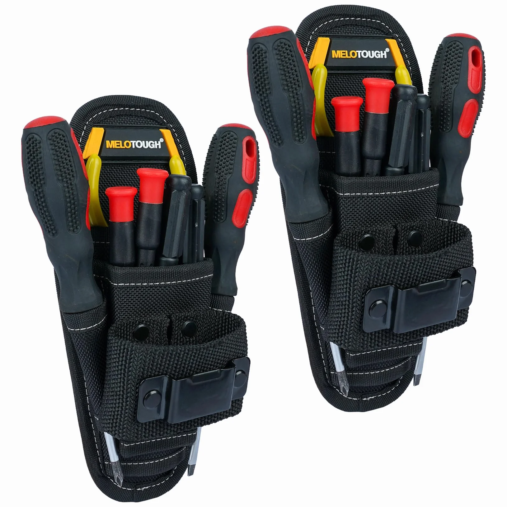 Piccola custodia per attrezzi con clip da cintura, piccola tasca portautensili, organizer per attrezzi da lavoro e porta coltelli