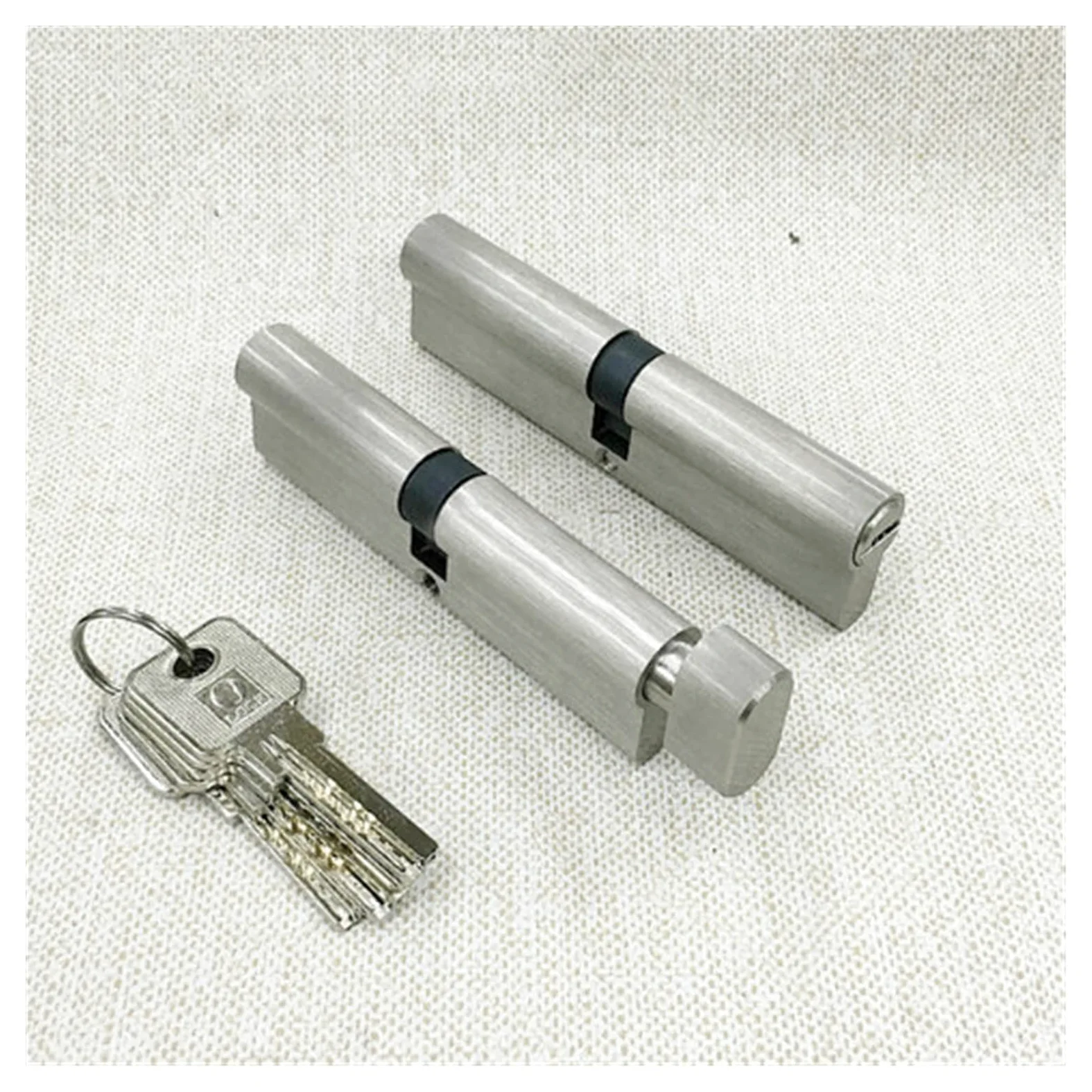 Cilindro Serratura,Cilindro per Porta 1 pz Cilindro della porta 100cm Security Porta in rame Cilindro Cilindro Interno Camera da letto Living Lock Maniglia 5 pezzi Blocco tasti in ottone (Size : DC 1