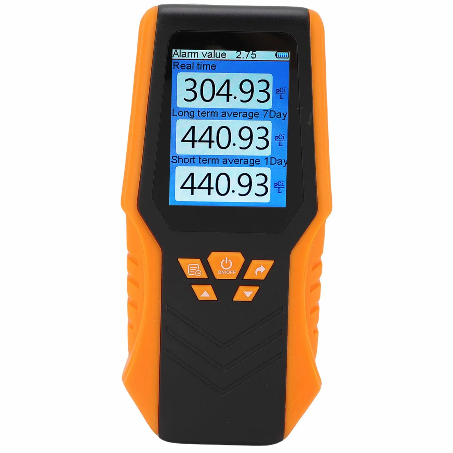 Bewinner Rilevatore di Radon Portatile Accurato con Tempo Reale, Media a Lungo e Breve Termine, Display LCD - Kit di Test del Radon Portatile per Casa, Scuola, Ufficio e Cantina