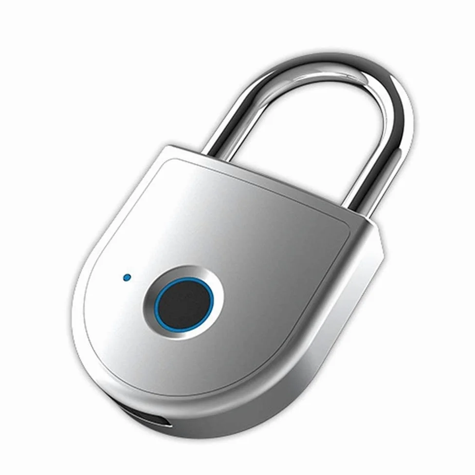 Lucchetto per impronte digitali Smart Touch Lock Metallo impermeabile Antifurto Int Keyless per armadietto palestra, serratura armadietto scuola, zaino, valigia, bagaglio da viaggio