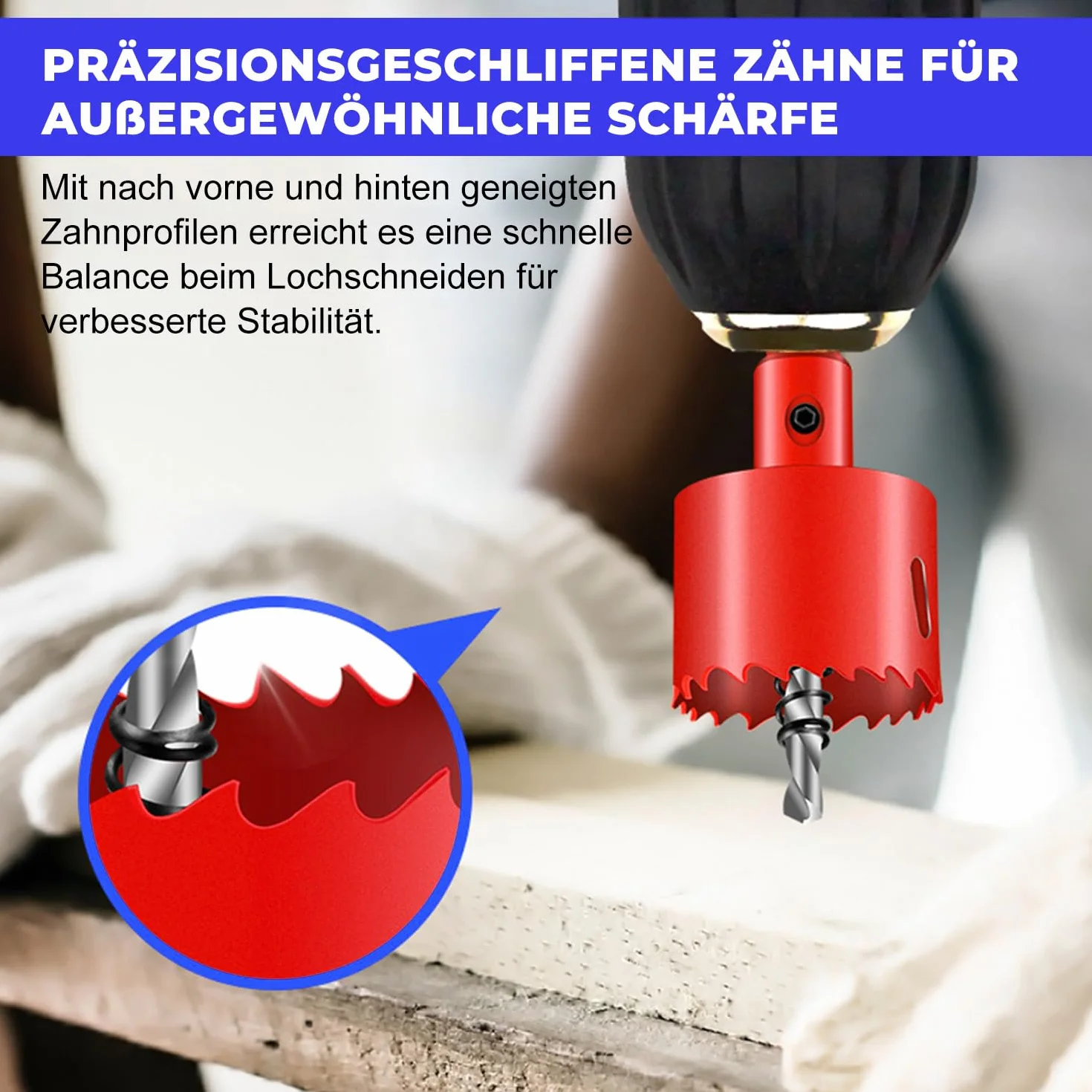 Seghe a Tazza Bi-Metallica 140 mm M42 HSS Trapano Centraggio Per Forare Plastica PVC Legno Metallo Dolce