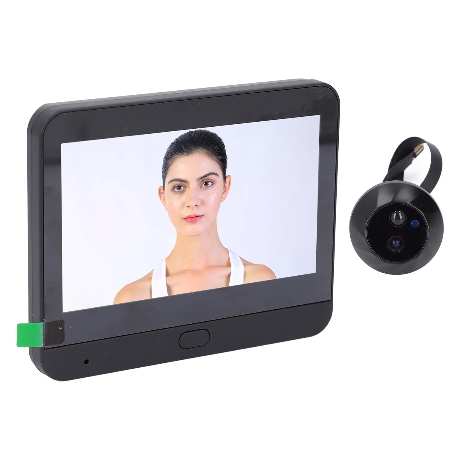 FTVOGUE Citofonico per Campanello Video Wireless, Videocamera per Campanello Intelligente 1080P con Rilevamento del Movimento PIR, Visione Notturna per Casa o Appartamento
