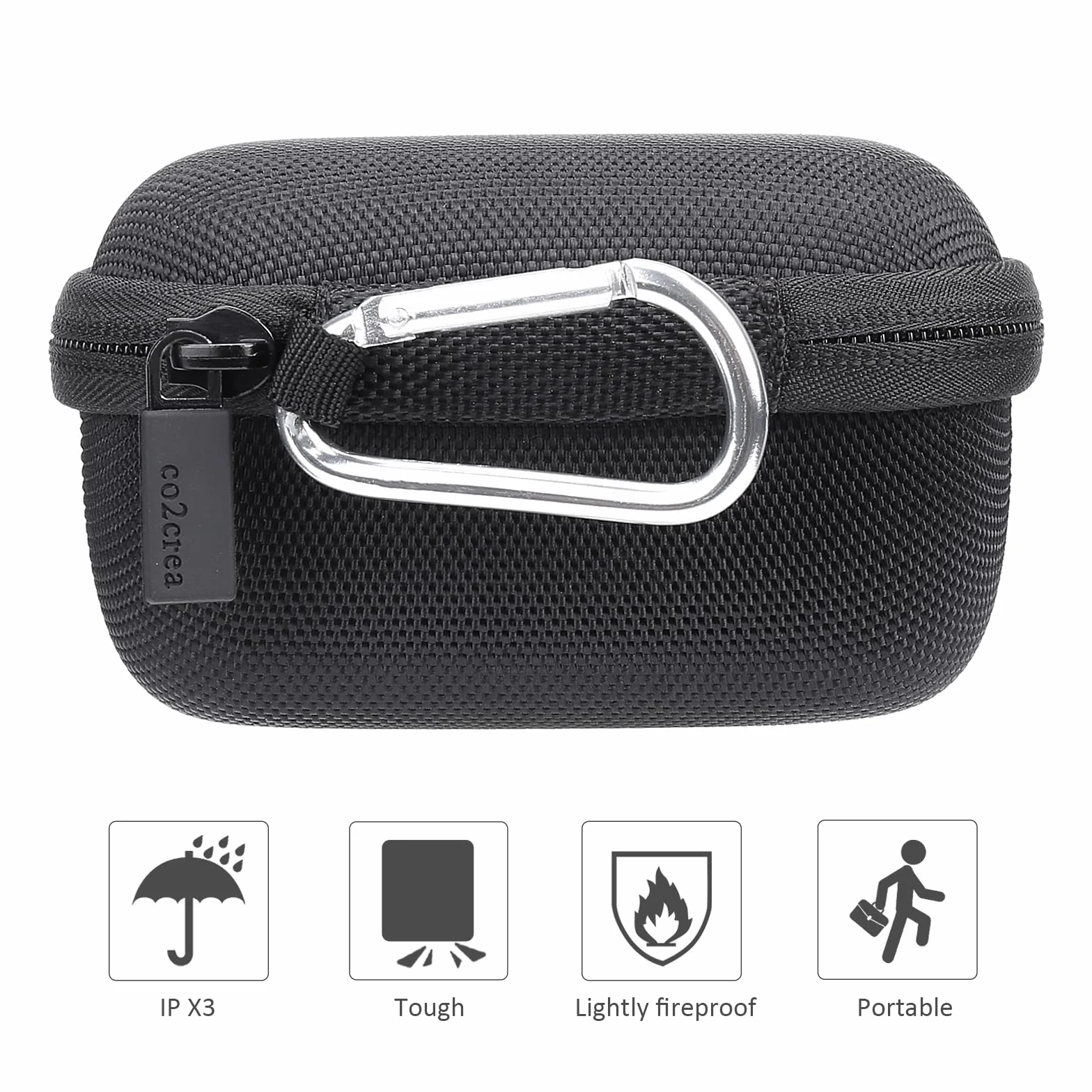 co2CREA cassa custodia borsa per JBL Wind 3S/Wind 3 FM Bluetooth Handlebar Speaker (solo caso)