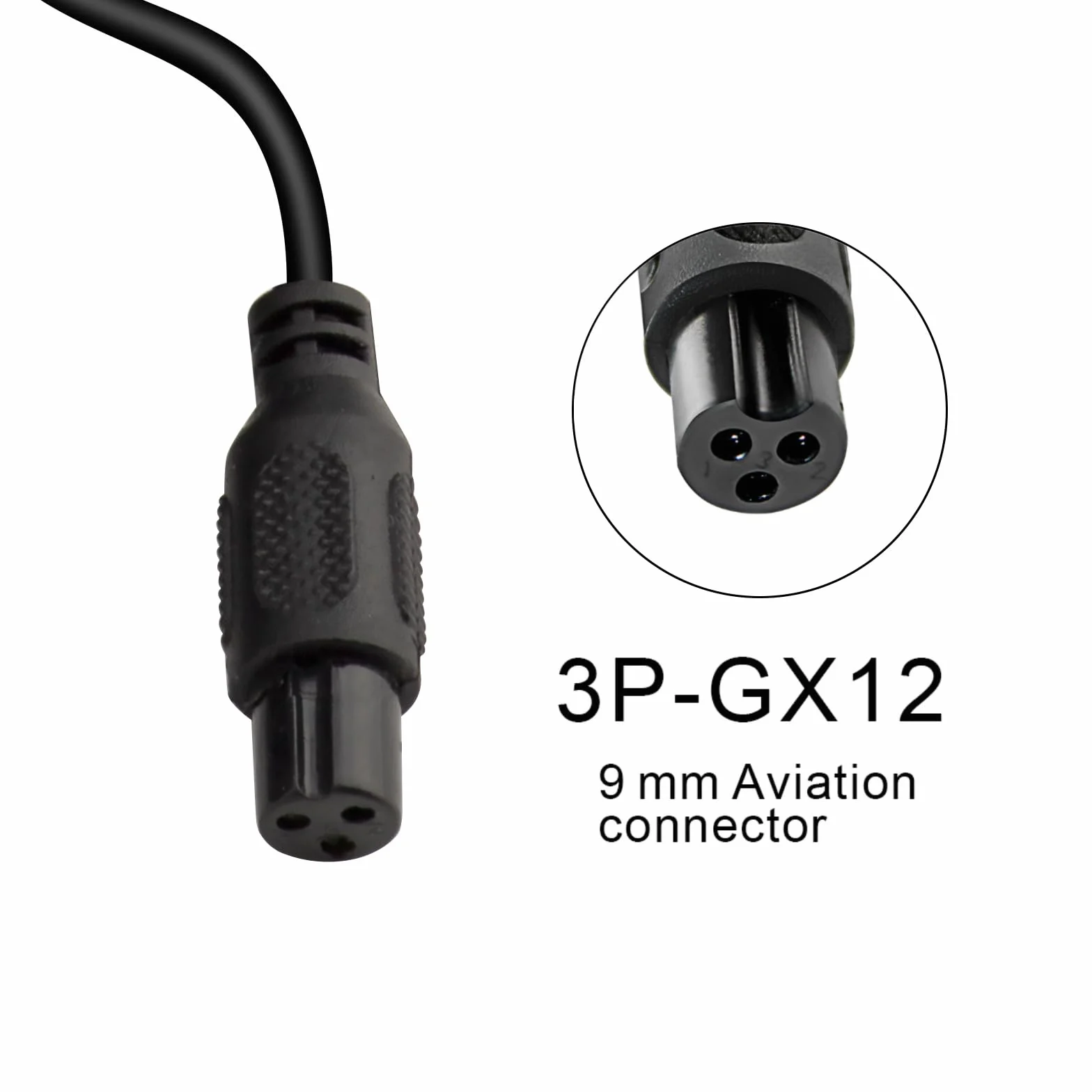 29,4V 2A Li-Ion Caricabatterie con Testina DC, XLR 3 Pin, 3P GX16, 3P GX12, 3P Adattatore di Alimentazione Plug