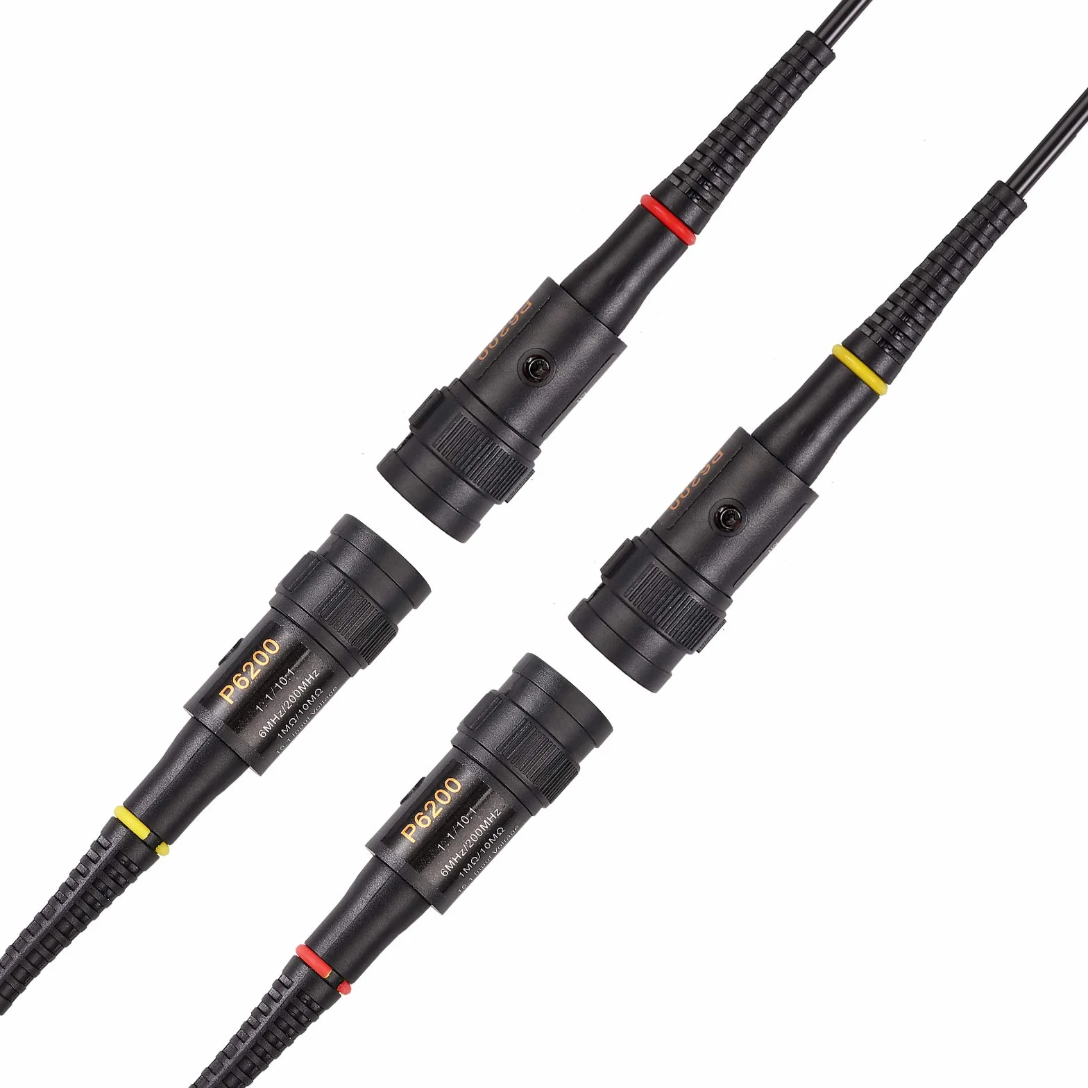 AUTOUTLET - Sonda oscilloscopio 200 Mhz con clip per test BNC P2200 10X/1X nero con BNC a mini grabber e kit di strumenti di regolazione