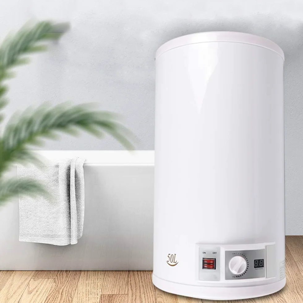 Scaldabagno elettrico da 50L, Piccolo scaldabagno elettrico sottopiano montaggio verticale sospeso 220V 2kW