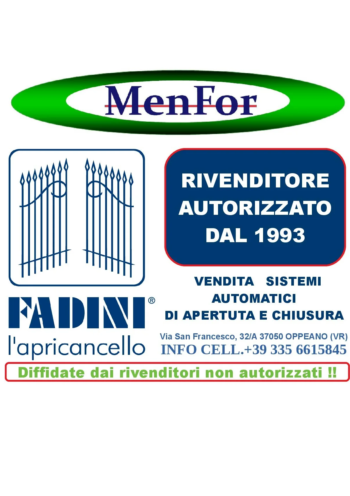 Fotocellule TRIFO 11 FADINI per cancello automatico
