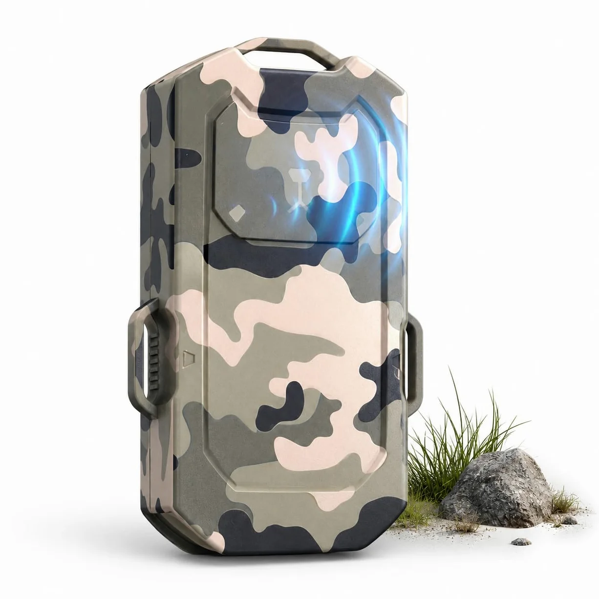LETWESAF Sensore radar per allarme camping, solo sensore, mimetico | Ricevitore richiesto. Radar 24 GHz per esterni, IP66, adatto a vialetto, fattoria, camper e mimetico.