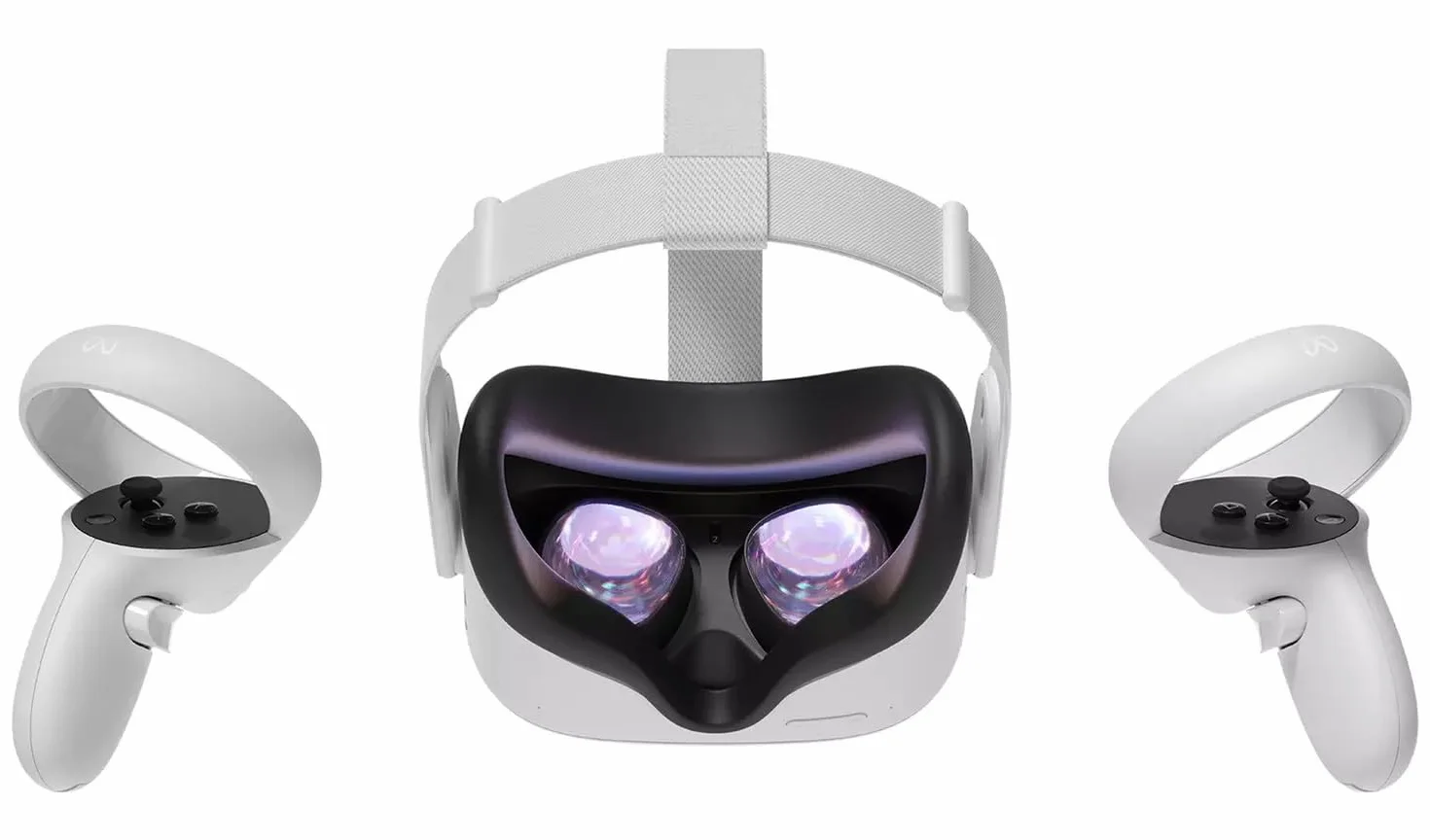 Meta Quest 2 - Cuffie VR All-In-One Avanzate - 128 GB per Personal Computer, bianco