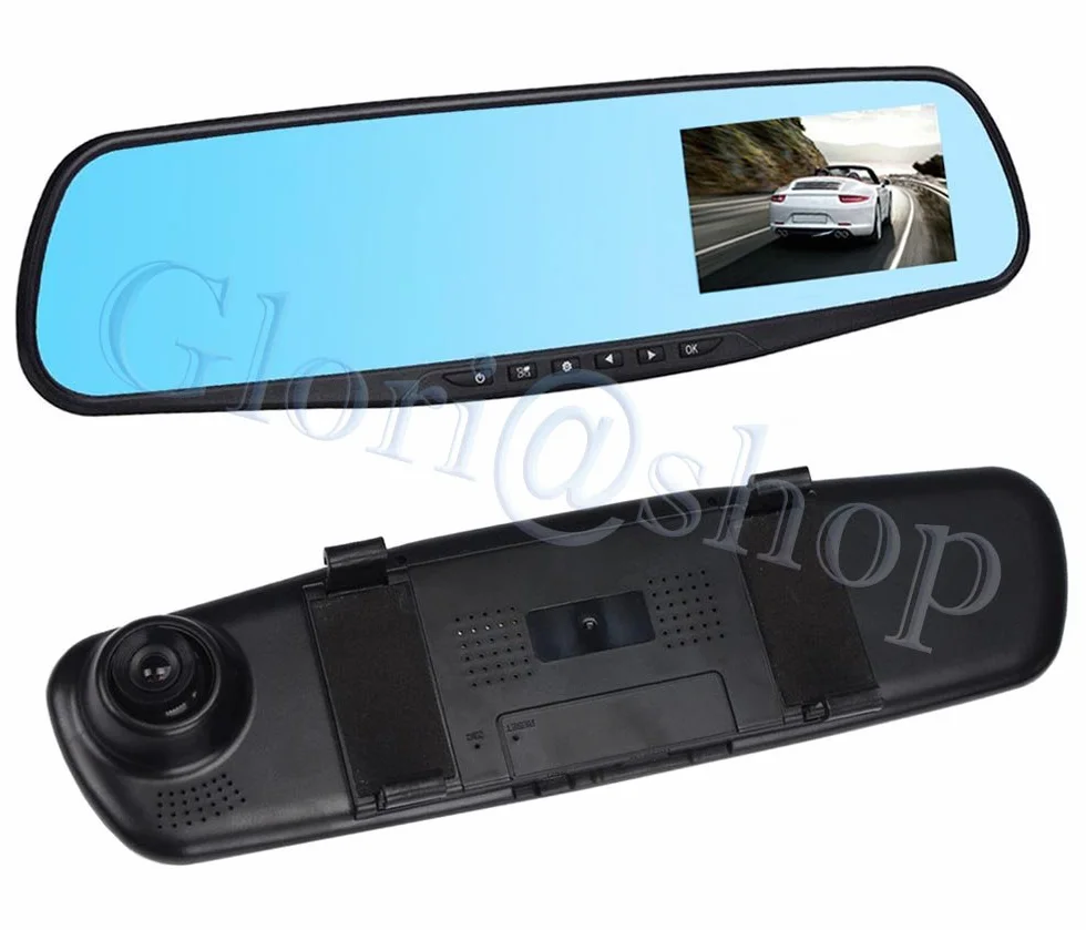SPECCHIETTO RETROVISORE 1 TELECAMERA FULL HD 1080P MONITOR AUTO CAM DVR REGISTRA