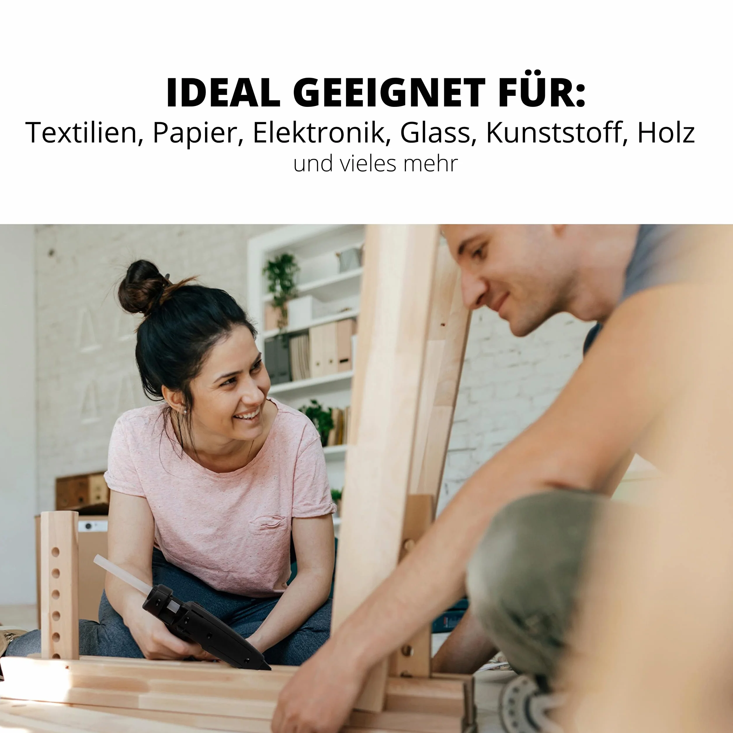 JubaX 50 bastoncini colla a caldo trasparenti per pistola colla decorazione bricolage Made in Germany