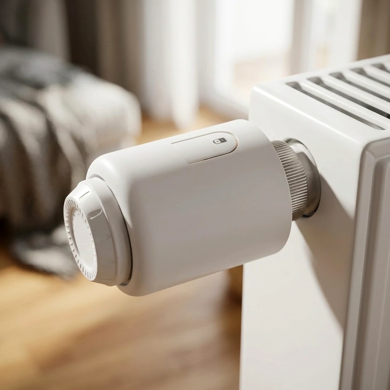 Zigbee - Termostato intelligente per termosifoni con display LCD Smart per | Display LCD girevole, temperatura in tempo reale, finestra aperta, per istruzioni di pulizia, facile lettura