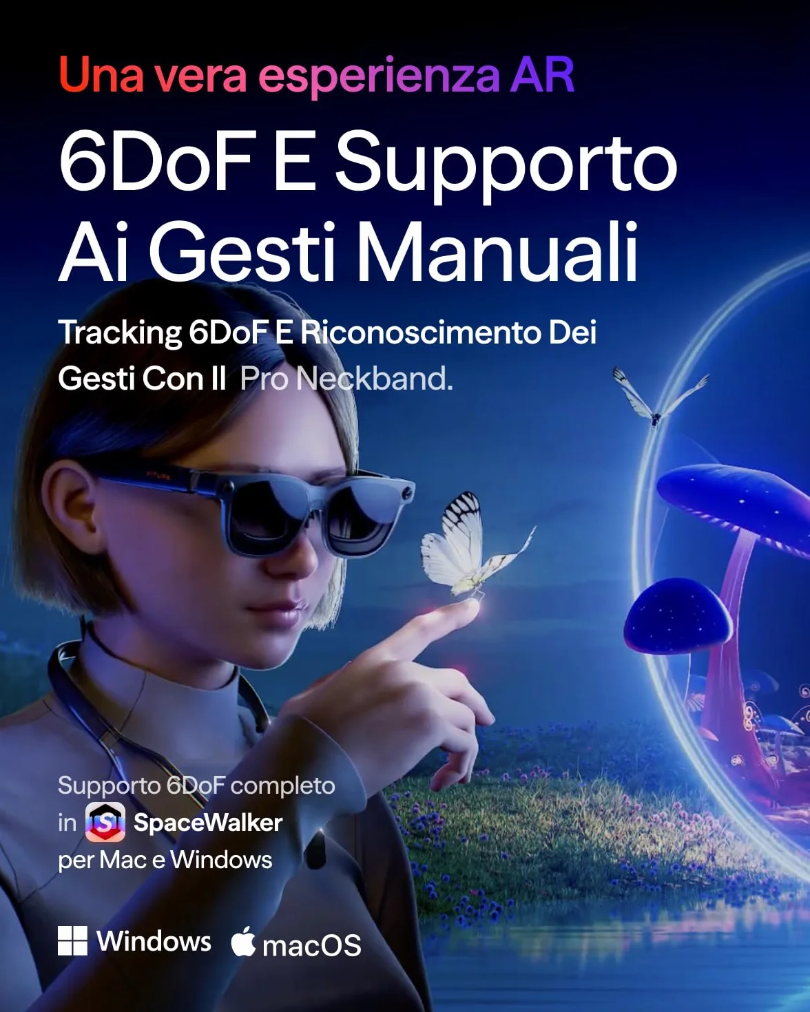 VITURE Luma Ultra Occhiali XR, 152'' 1500 Nits Occhiali AR 6DoF, 52° FOV, 2D in 3D, Film Elettrocromico, Occhiali Gaming per iPhone 17/16/15, PS5, PS4, Switch 2, Android, Mac, PC