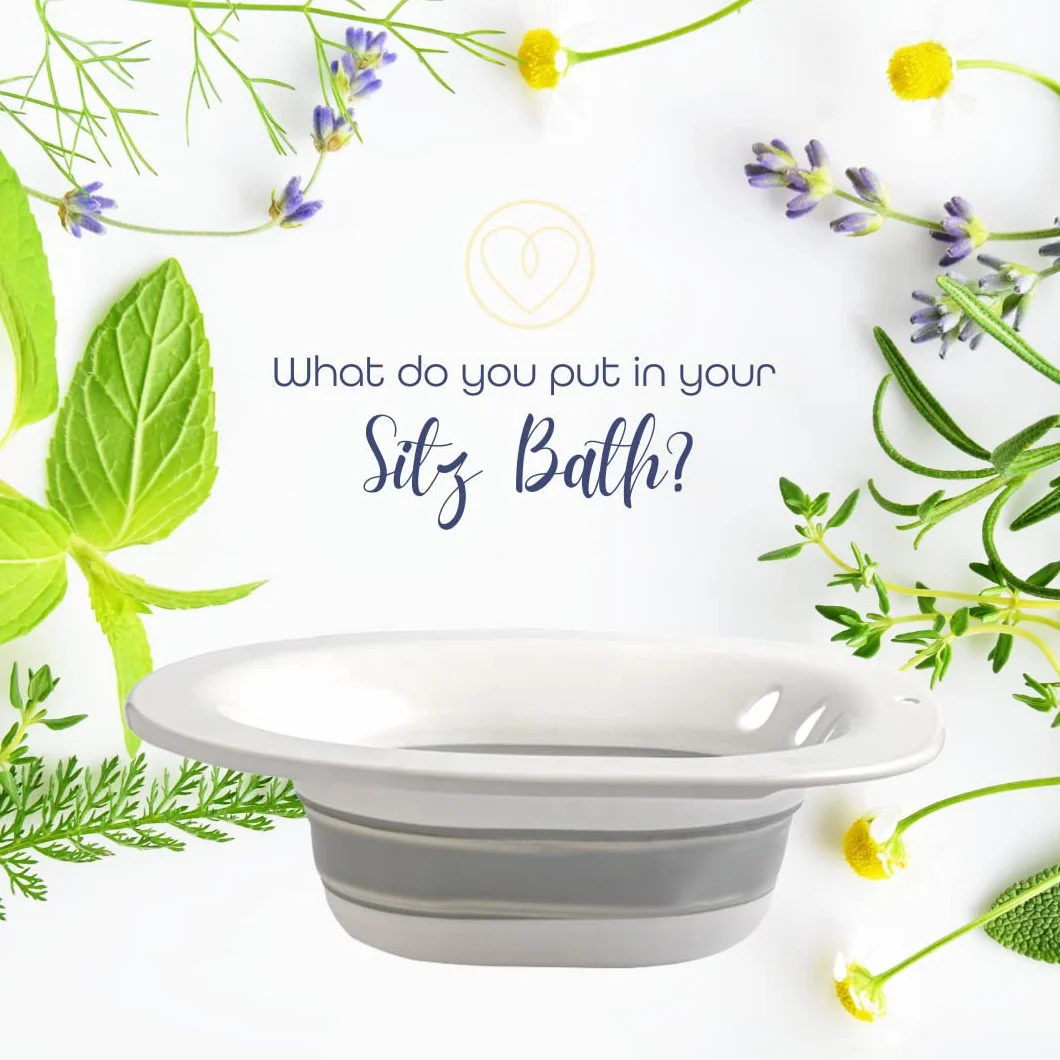 FIRST DAYS MATERNITY Sitz Bath Bidet Portatile Pieghevole per Emorroidi e Postpartum