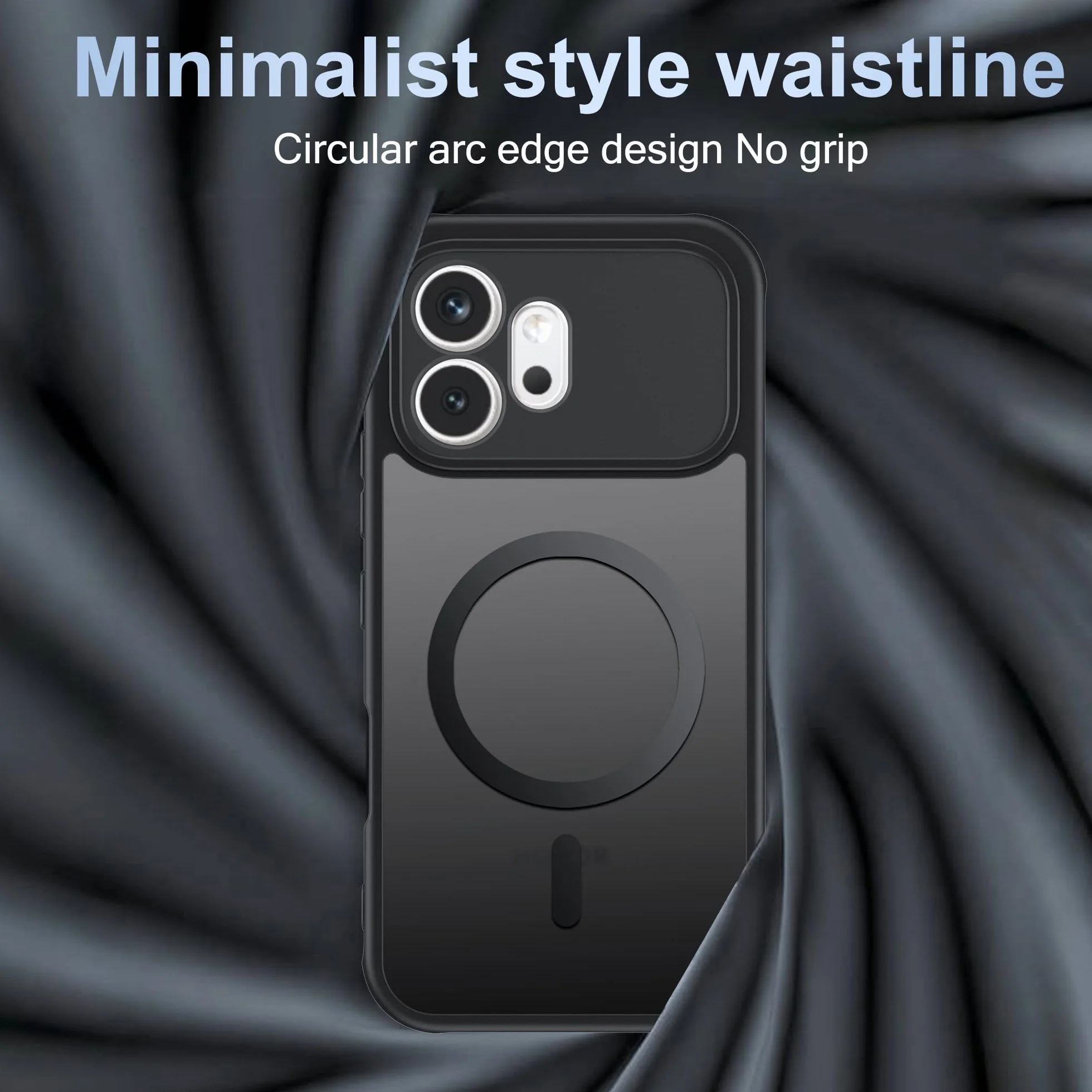 Cover per Honor 600 5G con Magnete Integrato, Antiscivolo, Resistente a Urti e Graffi - Custodia Magnetica per Honor 600 5G - Nero