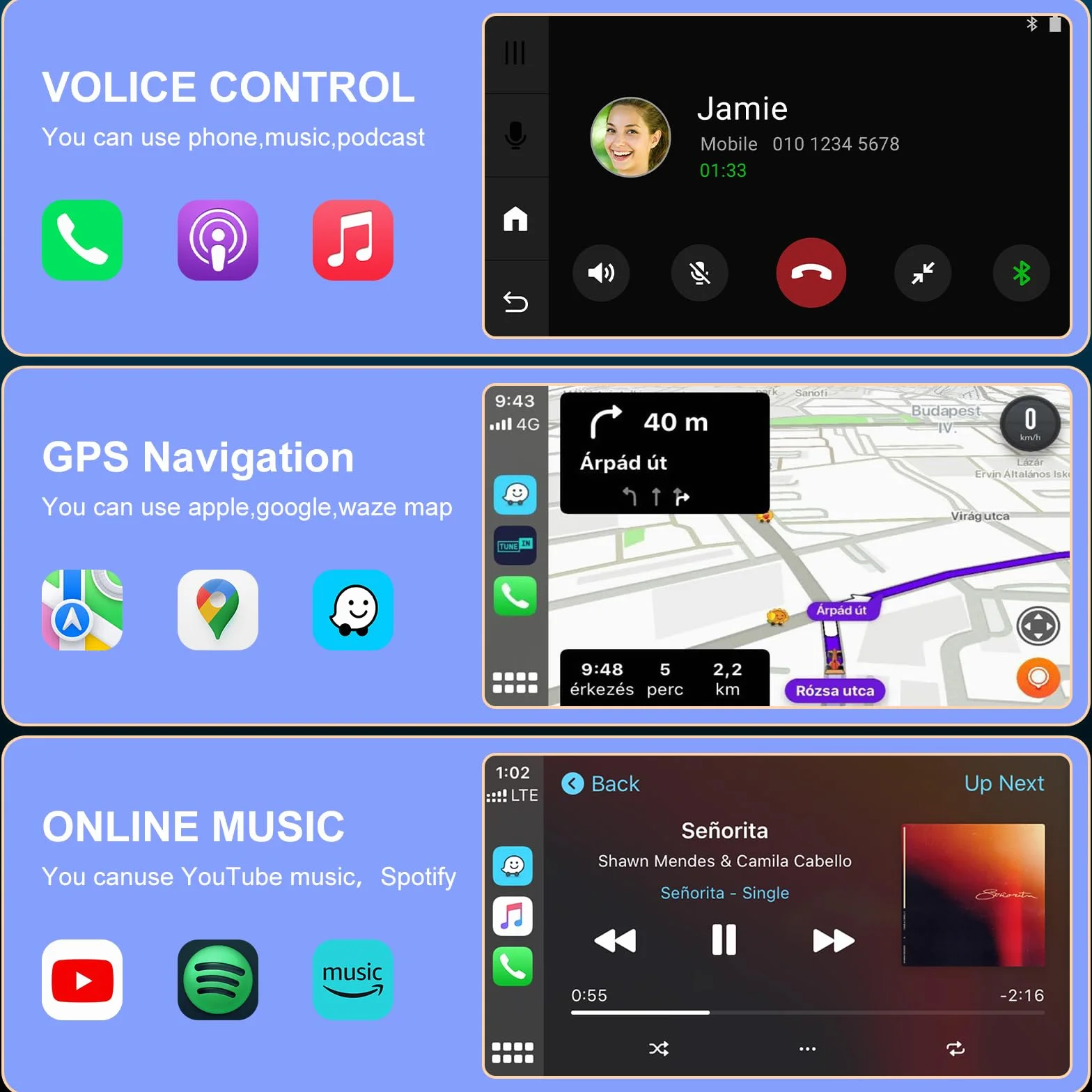 Adattatore Carplay Wireless,Adattatore Wireless 2 in 1 per Android Auto e CarPlay, Converti Android Auto Cablato in Wireless, Adatto per Auto con AA e Carplay, 5GHz WiFi USB C/A, Plug & Play