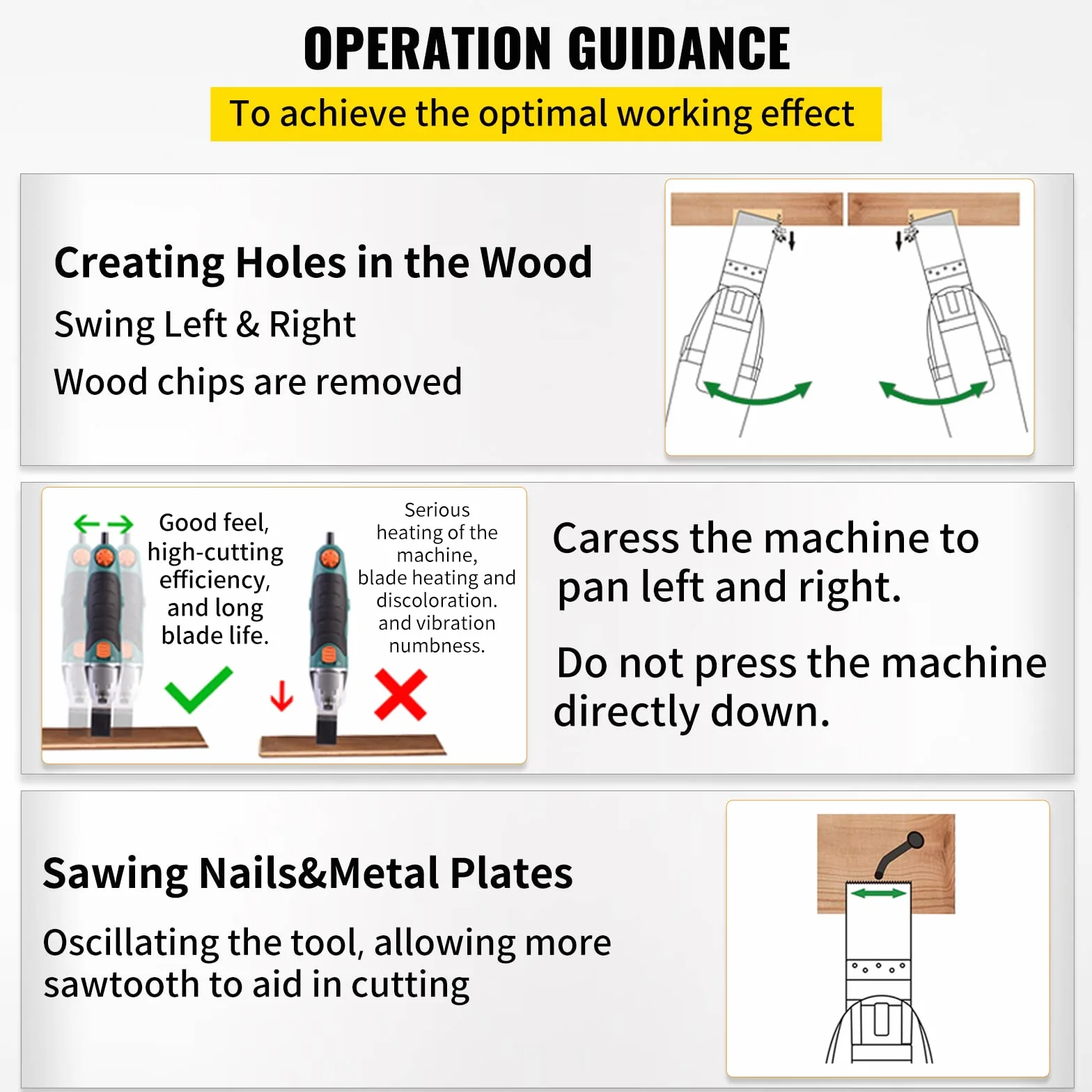 VEVOR Set di Lame Oscillanti 100 Pezzi in HCS per Utensile Multifunzione Taglio di Legno, Kit di Lame Multifunzione Totale 100 Pezzi Sostituibili per Taglio Plastica Legno