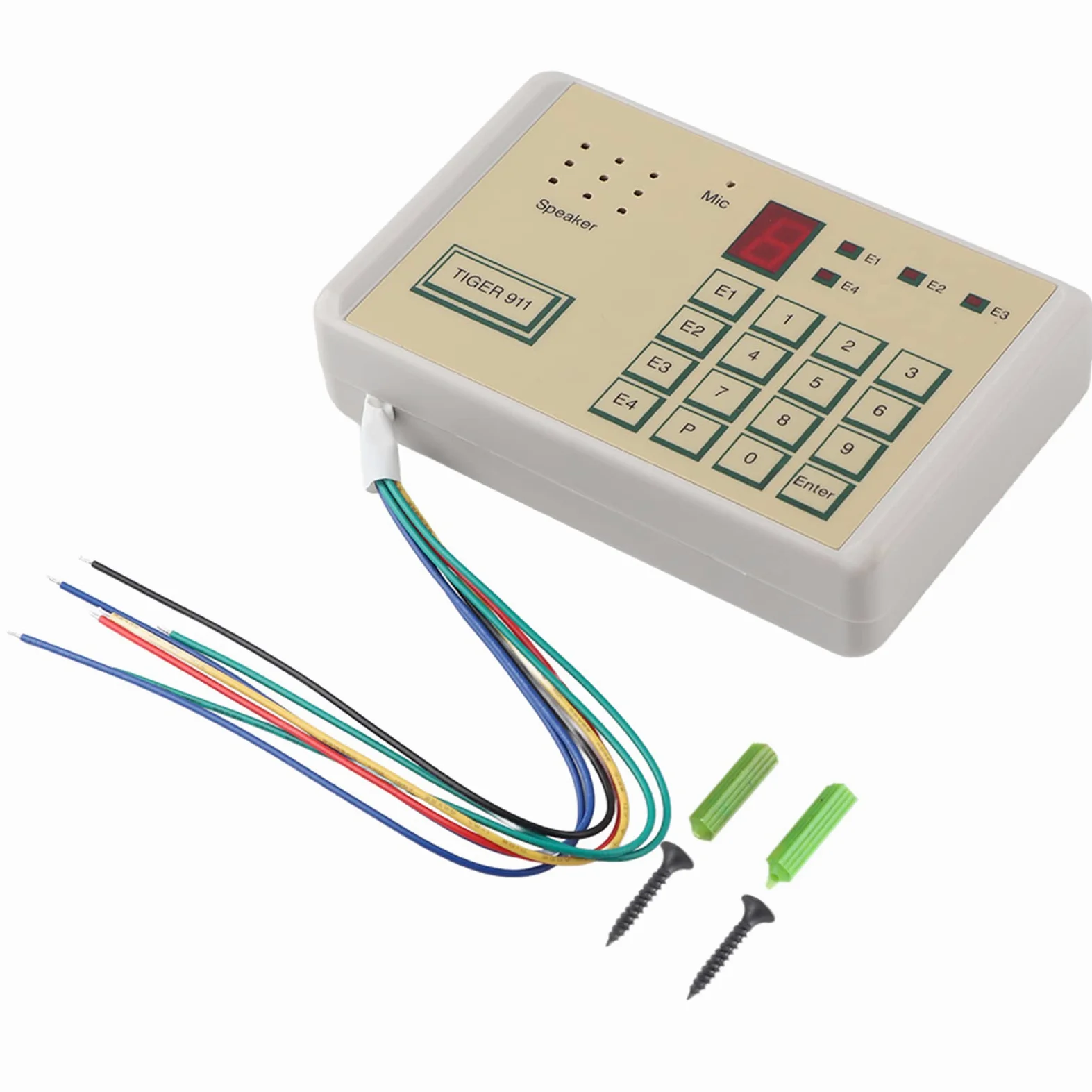 Combinatore Vocale Telefonico, Combinatore Vocale Automatico Per Telefono Cablato 12V con Durata di Registrazione Vocale di 20 Secondi E Combinatore Telefonico Per La Sicurezza Dell'ufficio Domestico