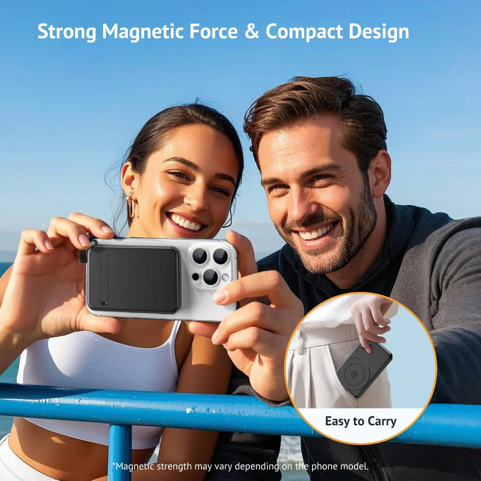 Magnetic Power Bank – Compatible with iPhone 16 15 14 13 Series Wireless Charger 10000 mAh Portable Powerbank Battery Pack Quick Charger External Battery con ingresso e uscita di tipo C, display a LED