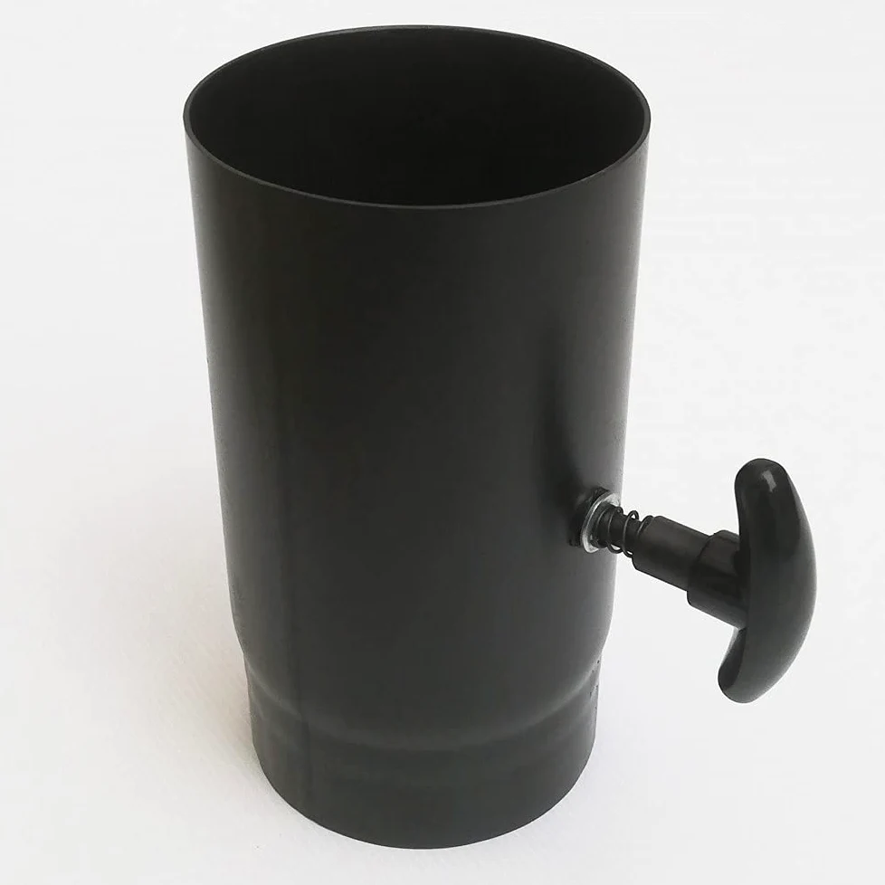 Aflex raccordo per stufa a legna - camino manicotto tronchetto MF con valvola manuale (200mm)