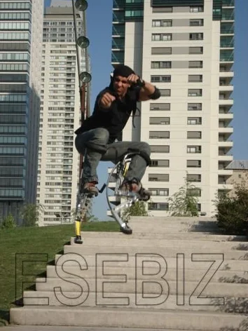 Esebiz Skyrunner Trampolino da salto per uomo 90-110 kg nero