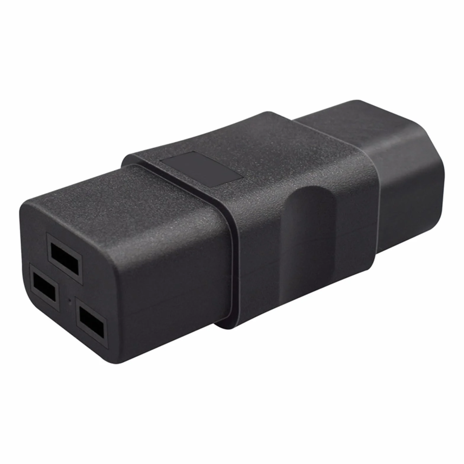 Convertitore di alimentazione IEC C14 a C19 adattatore, 10A maschio a 16A femmina connettore elettrico in PVC per elettronica