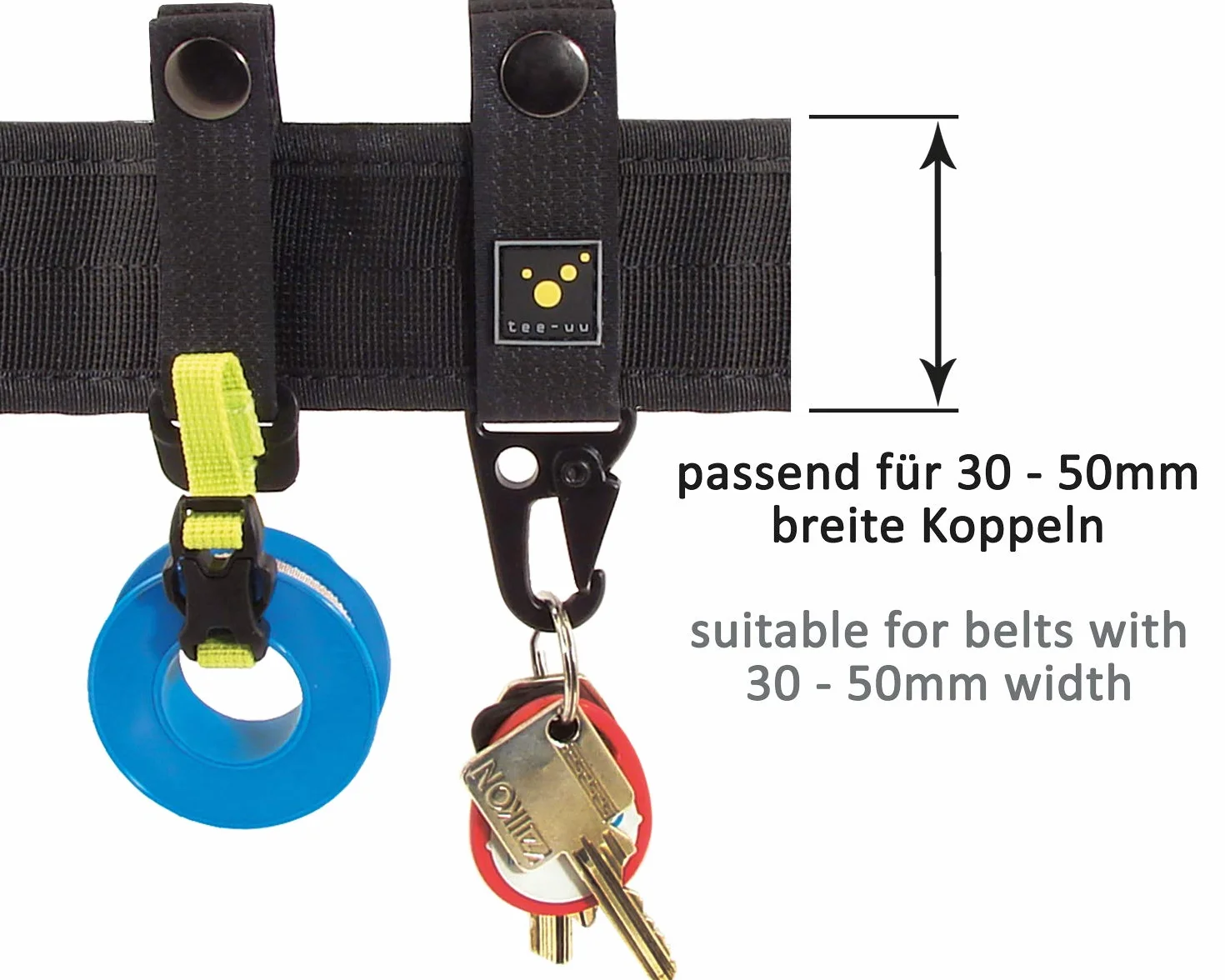 Tee-Uu Belt-Pimper Set 2 szt Czarne Szybkie