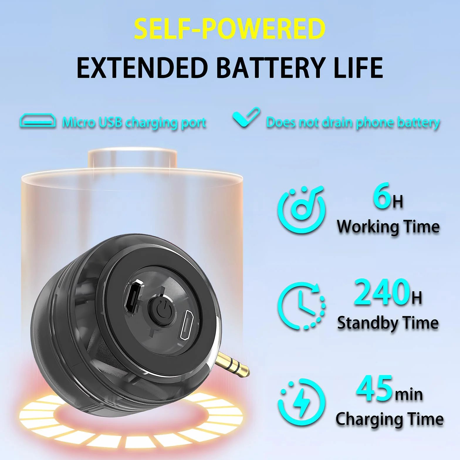Mini Altoparlante Portatile Universale, 3,5 mm Plug-in Altoparlante del Telefono Cellulare, Casse Portatili Line-In Audio HD Senza Perdite Connetti Istantaneo Trasparente Nero