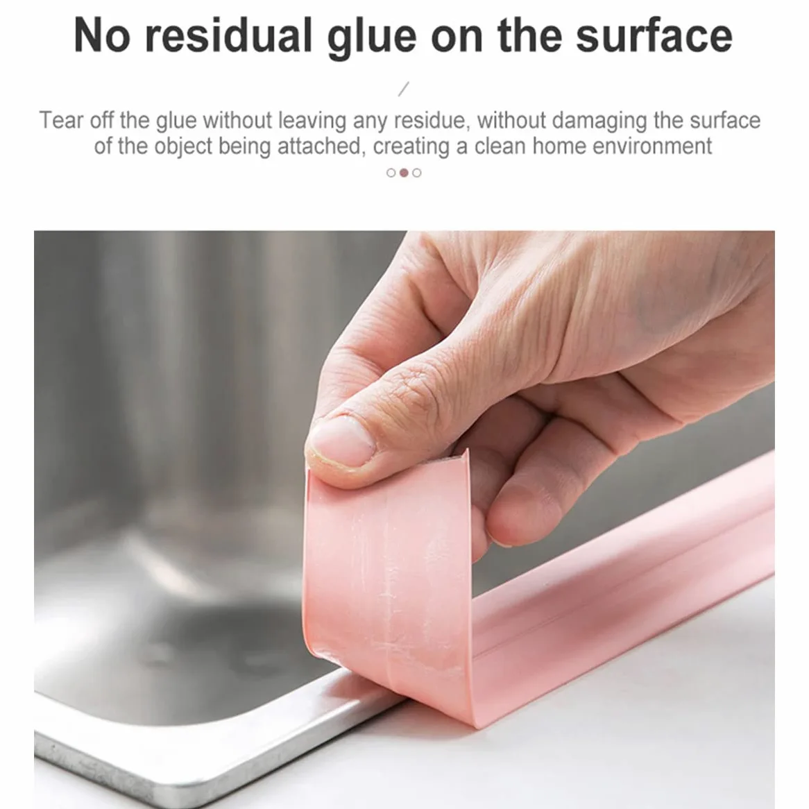 Striscia Sigillante Per Bagno 3,8 cm x 3,2 Metri (1,5"x126") Nastro Sigillante Sigillante Autoadesivo E Striscia Sigillante Impermeabile Per Cucina Bagno