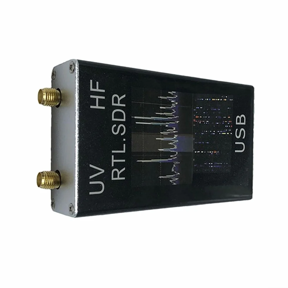 RTL- Ricevitore sintonizzatore USB con chipset R820T2 e RTL2832U, 100 kHz a 1,7 GHz HF VHF UHF analizzatore di spettro per prosciutto, onde corte, NOAA, FM