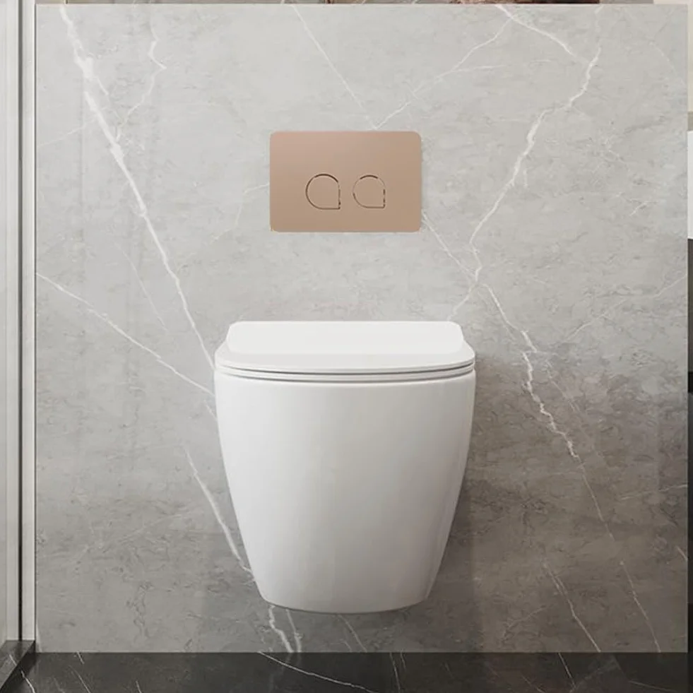 Piastra di scarico WC a doppio scarico con due pulsanti, adatta per Geberit UP300 UP320 e Sigm-Series 01/10/20/21/30/50/60, pannello cisterna per arredamento moderno del bagno (bianco)