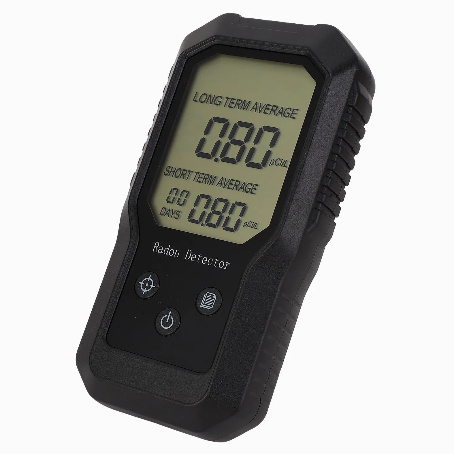 Rilevatore di Radon, Tester Digitale Portatile per Gas Radon con Montaggio a Parete per Uso Domestico